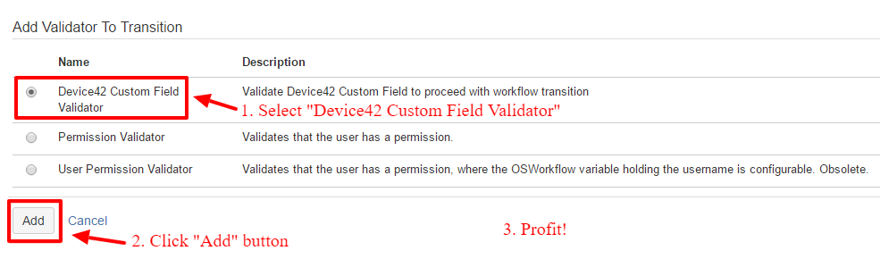 Validator Add