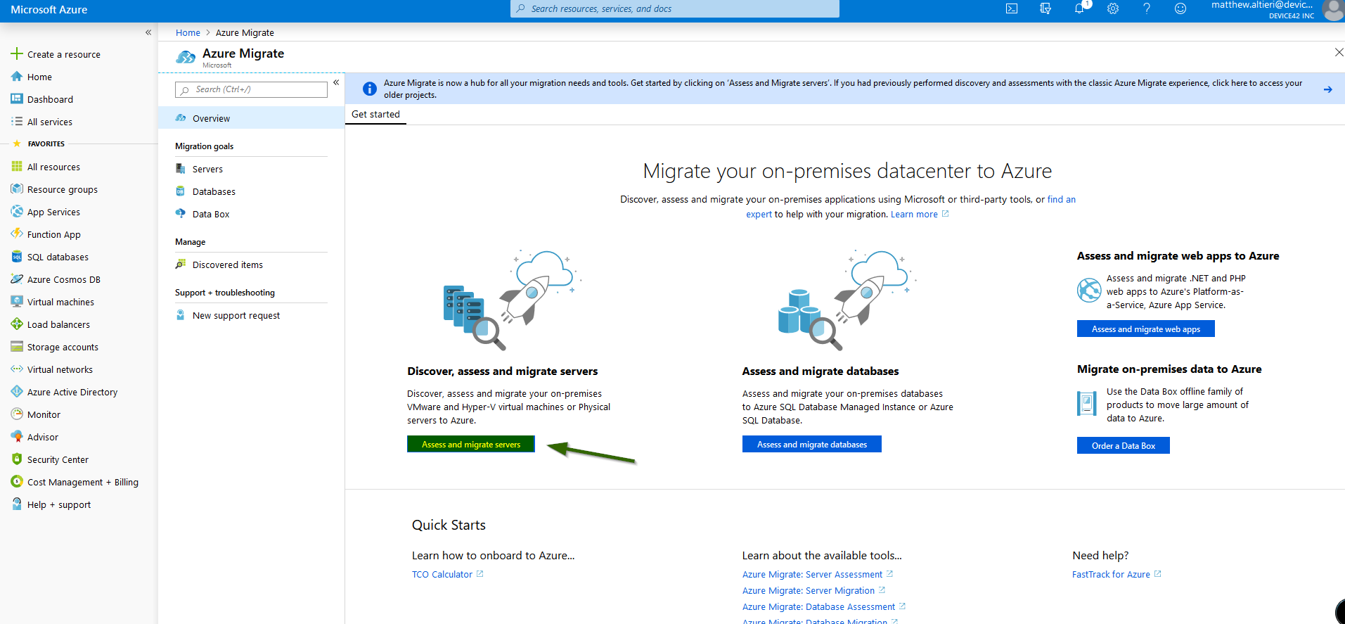 Assess and Migrate Servers
