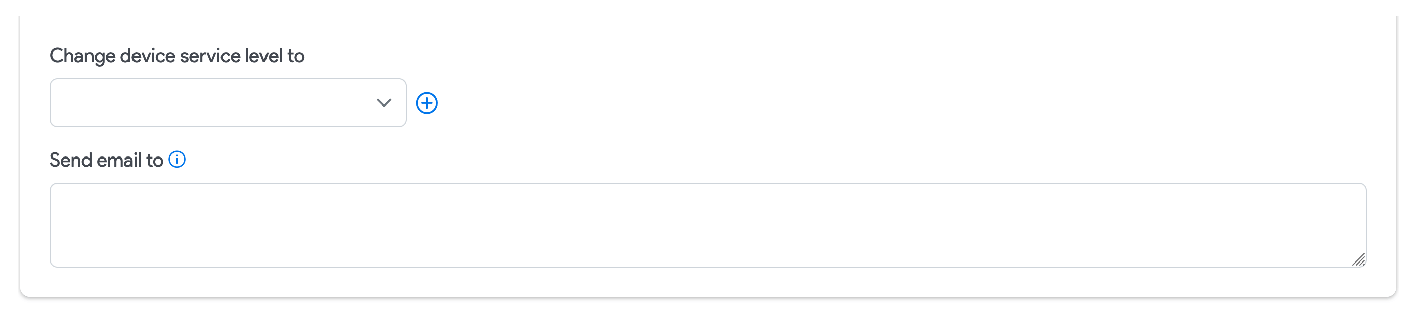 Auto Clean Rules Action options for Devices