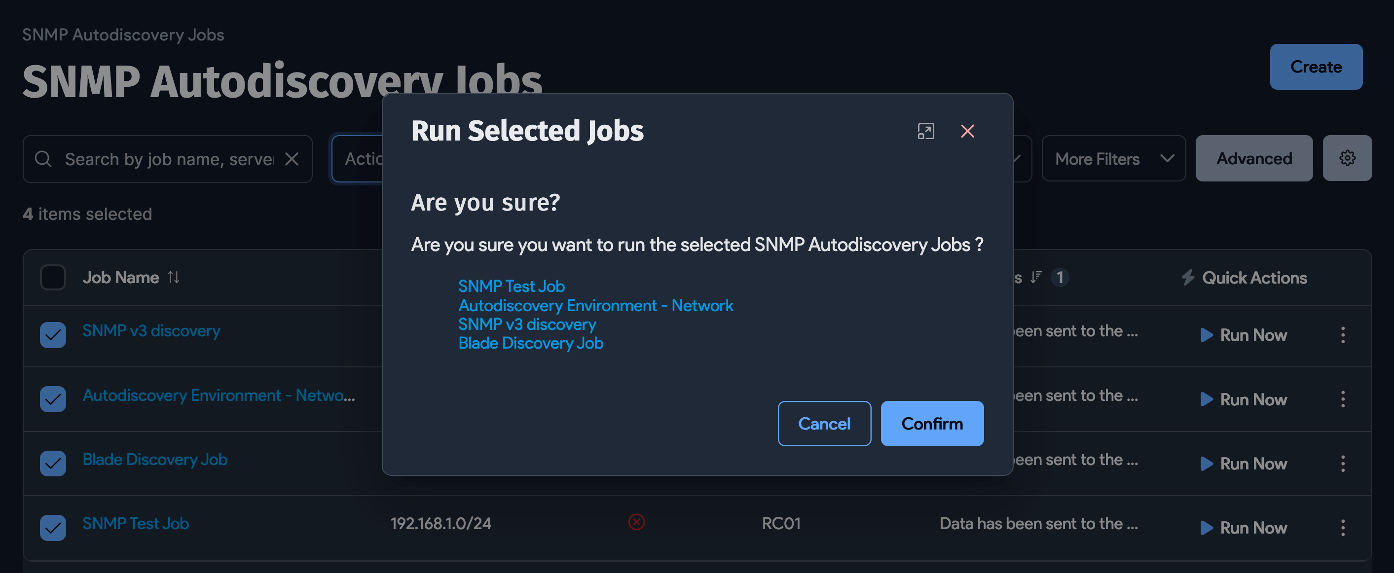 Confirm multiple job run