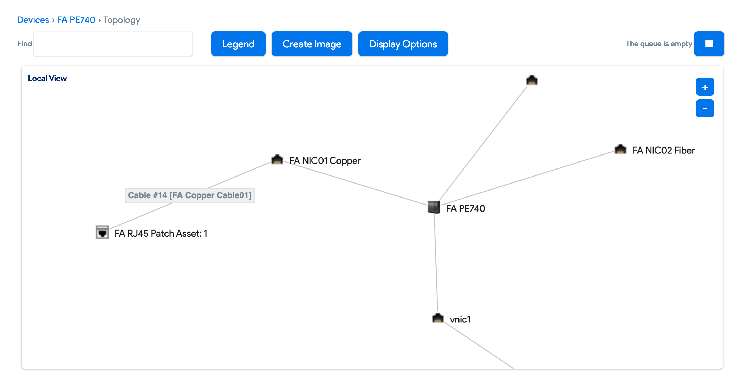 Trace Cables in impact view