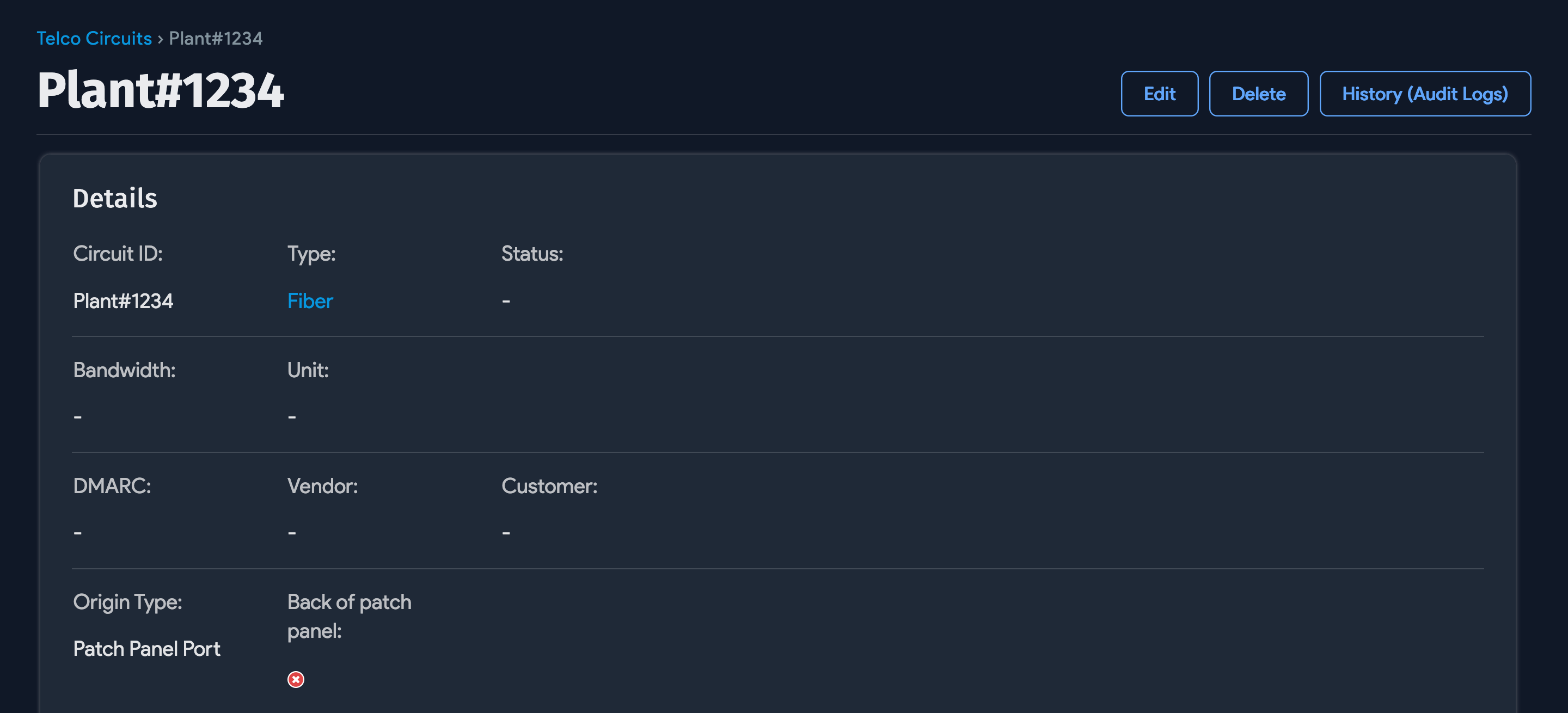 Telco circuits overview