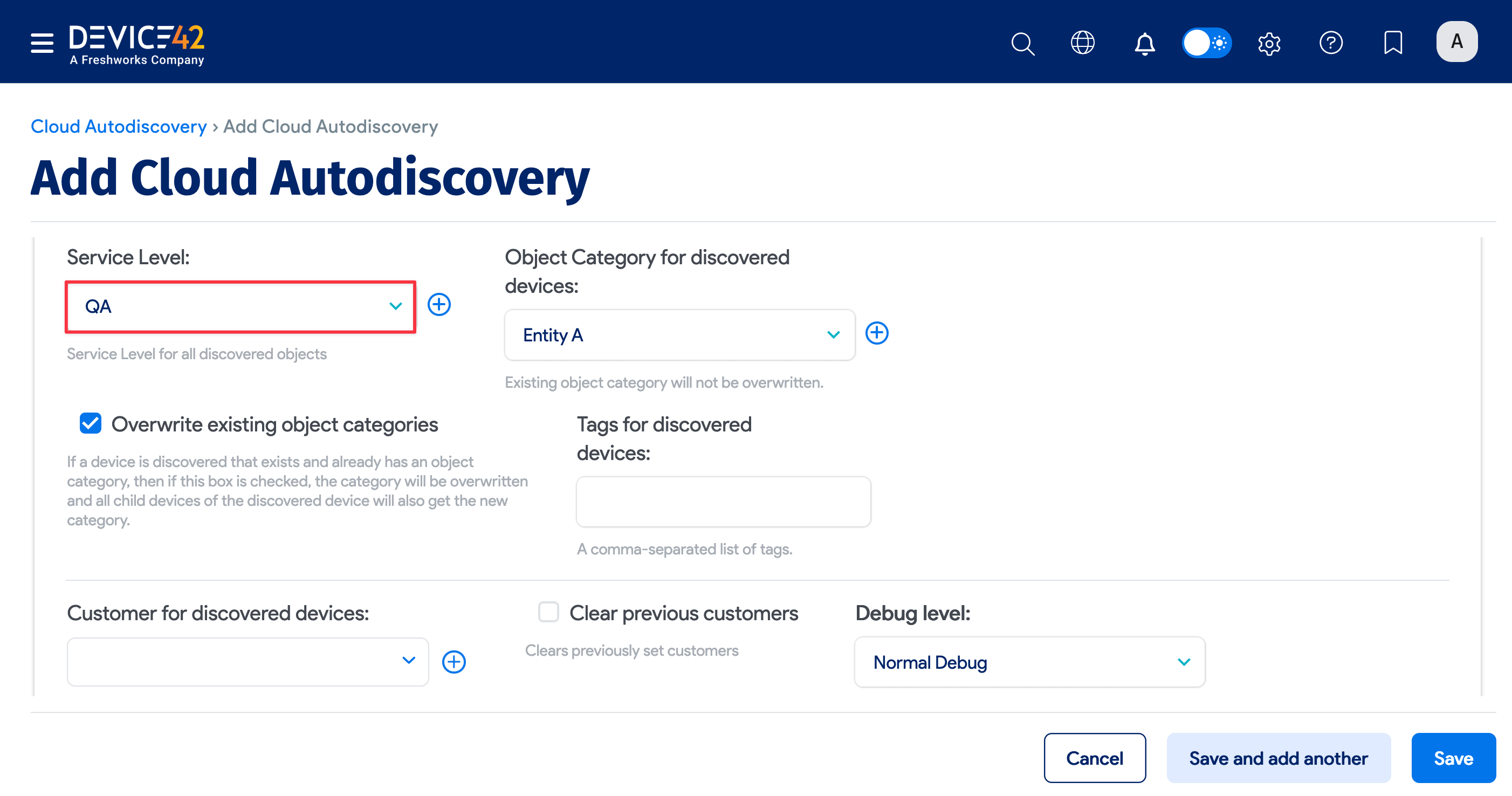Additional cloud options