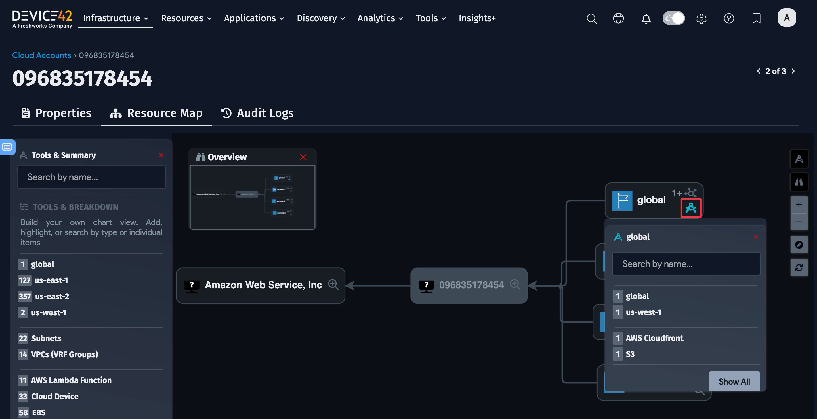 Select expanded item example