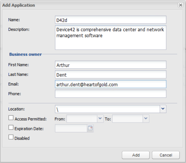 Create an account for Device42 CyberArk