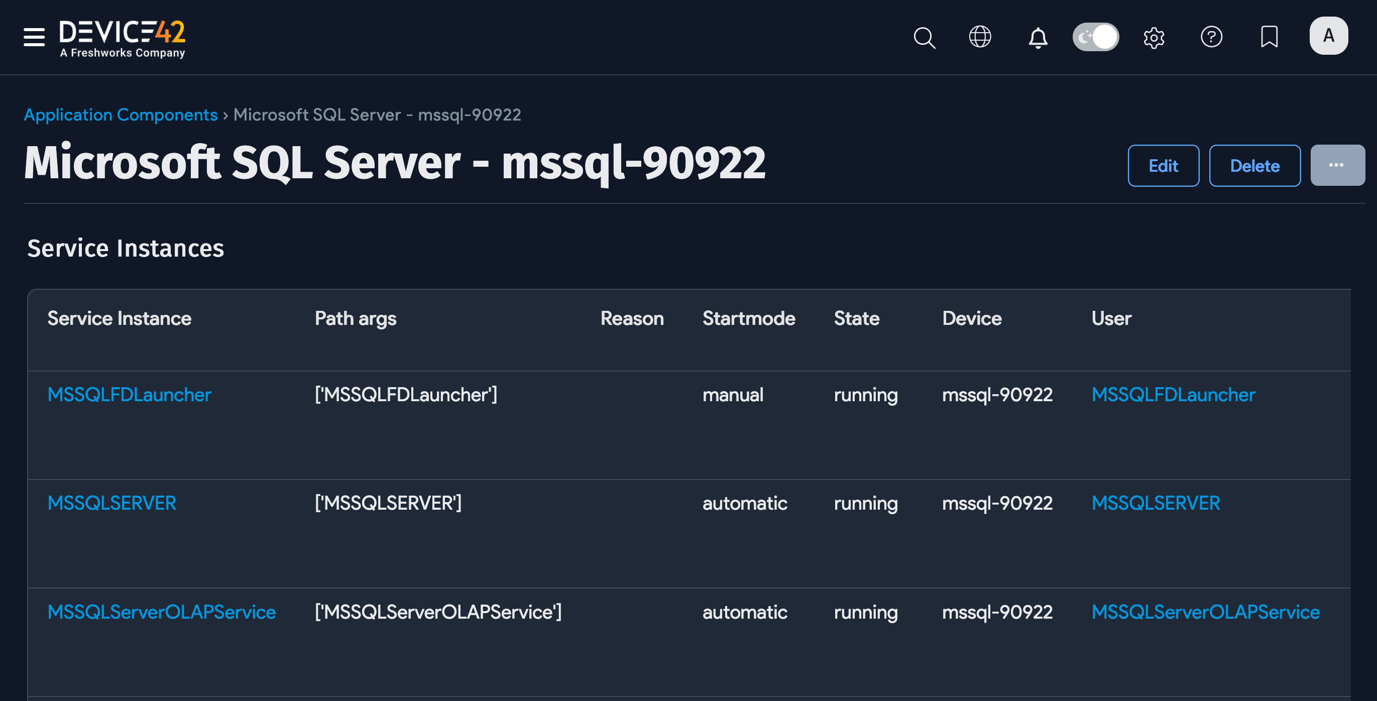 MSSQL example of database instances