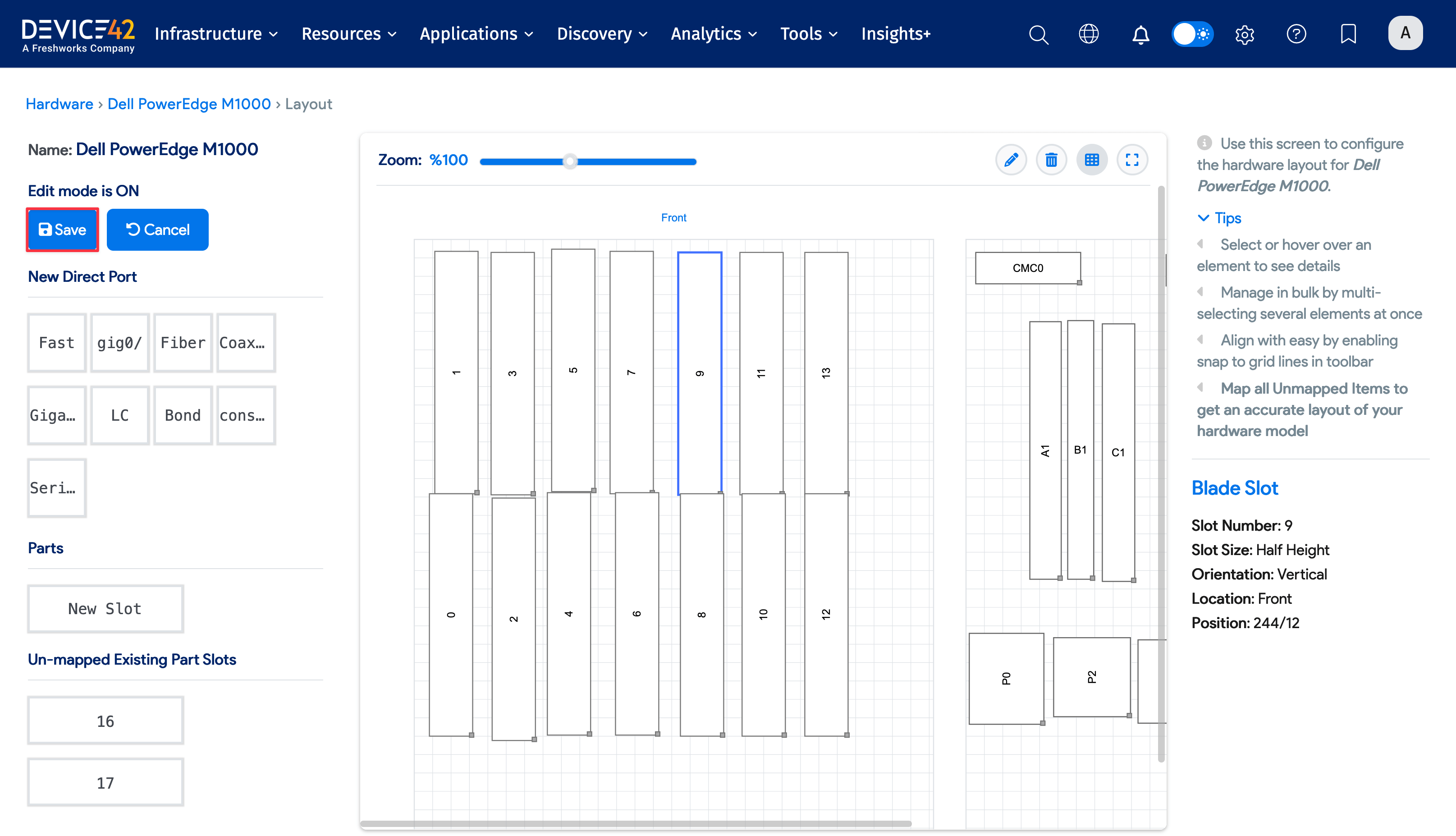 Save button on visual model editor