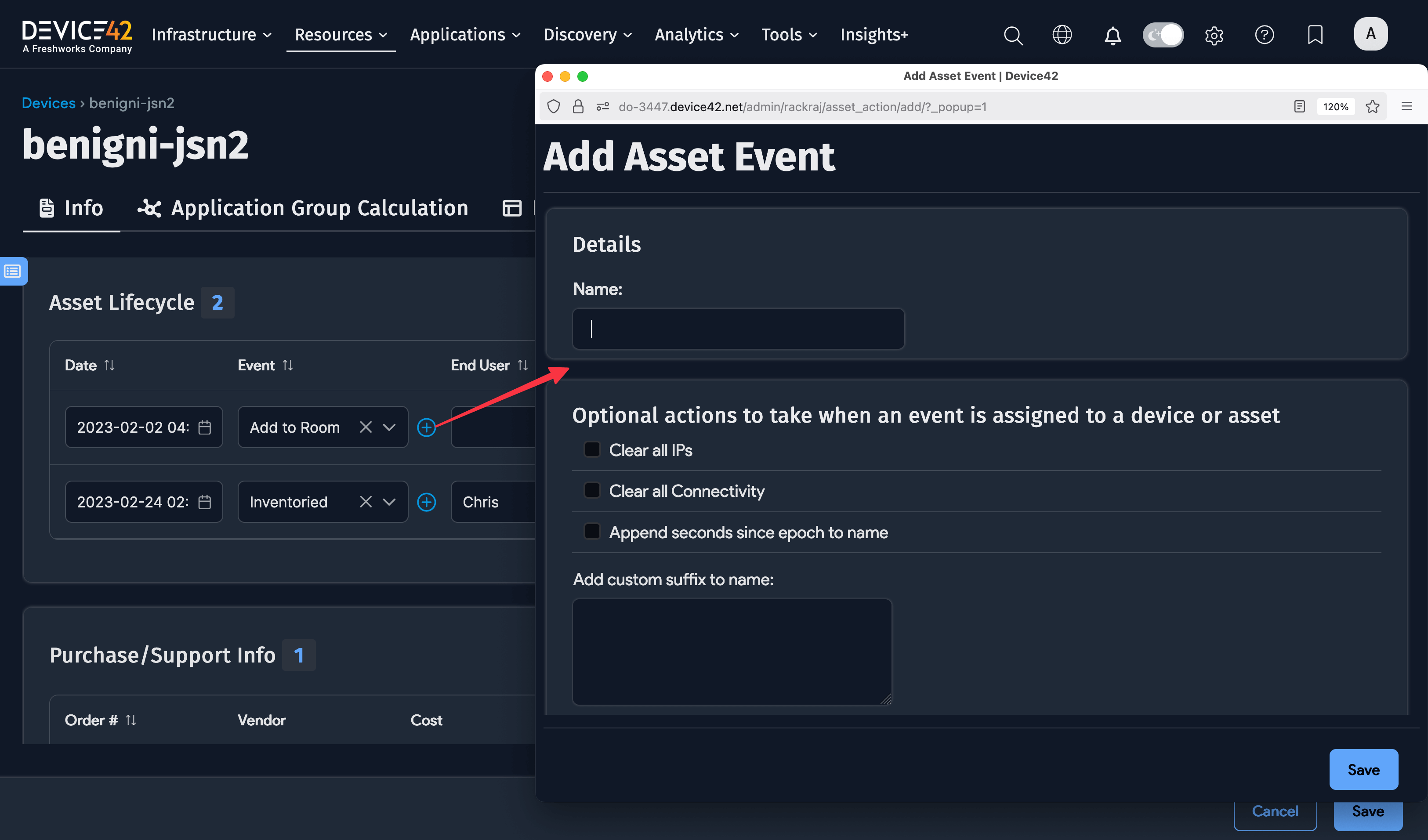Add new lifecycle event