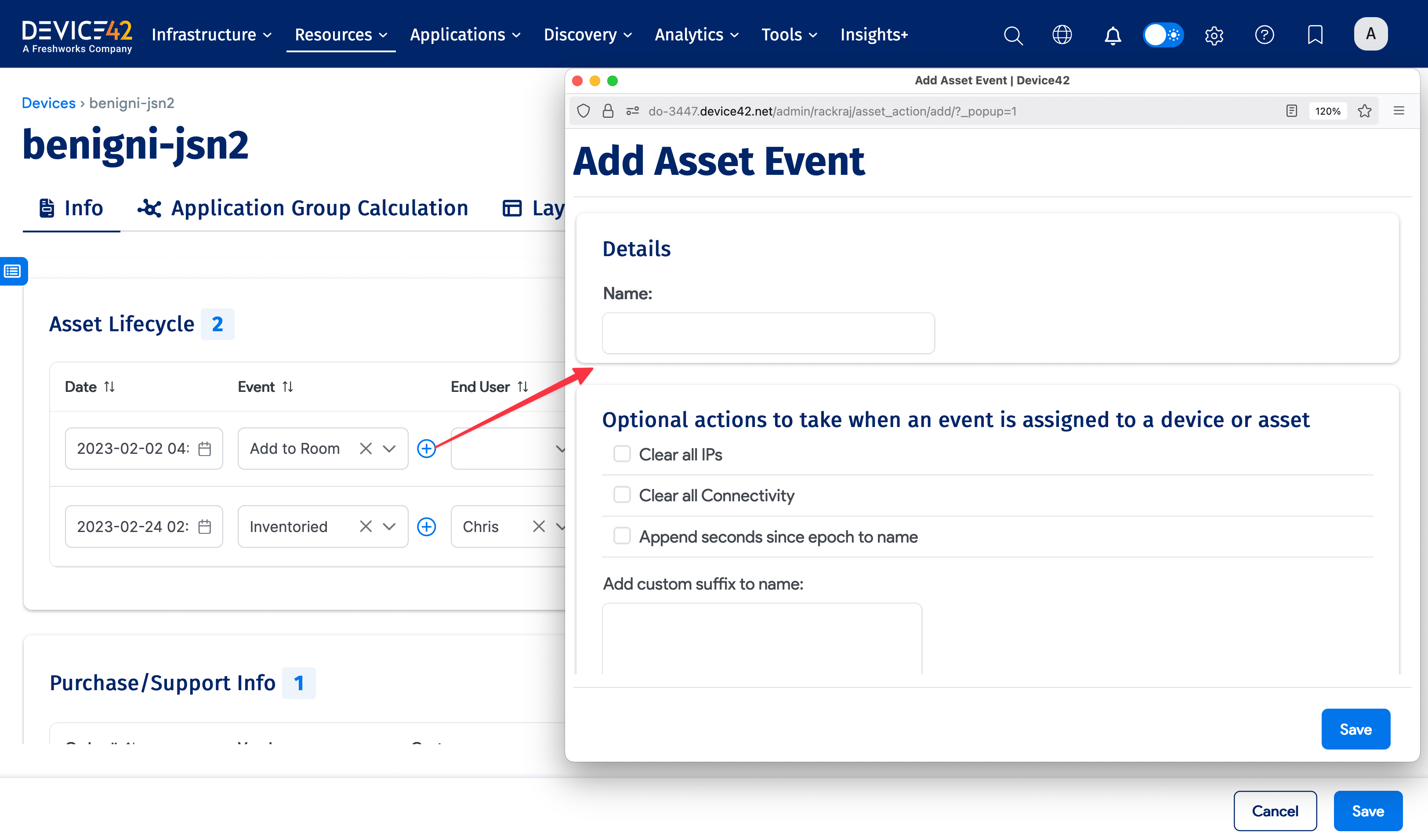 Add new lifecycle event