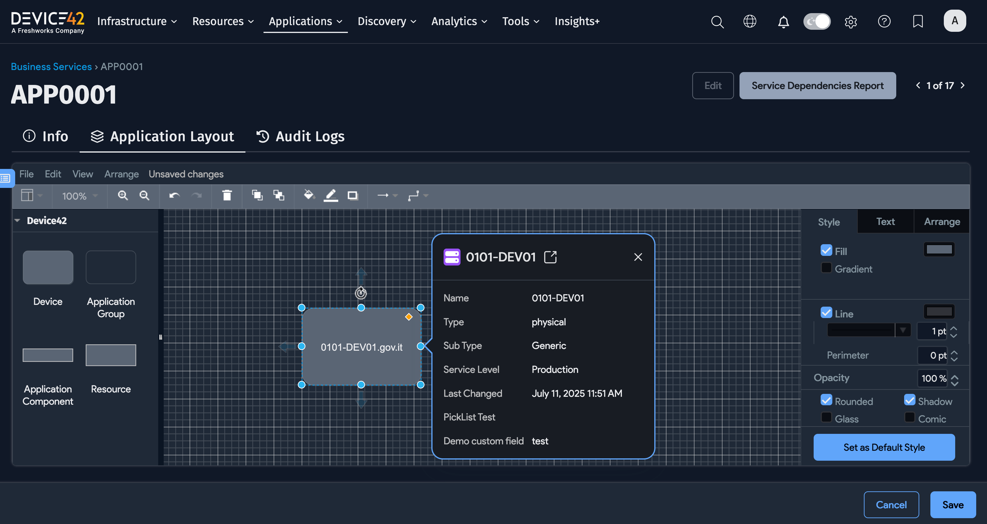 Business Service with device