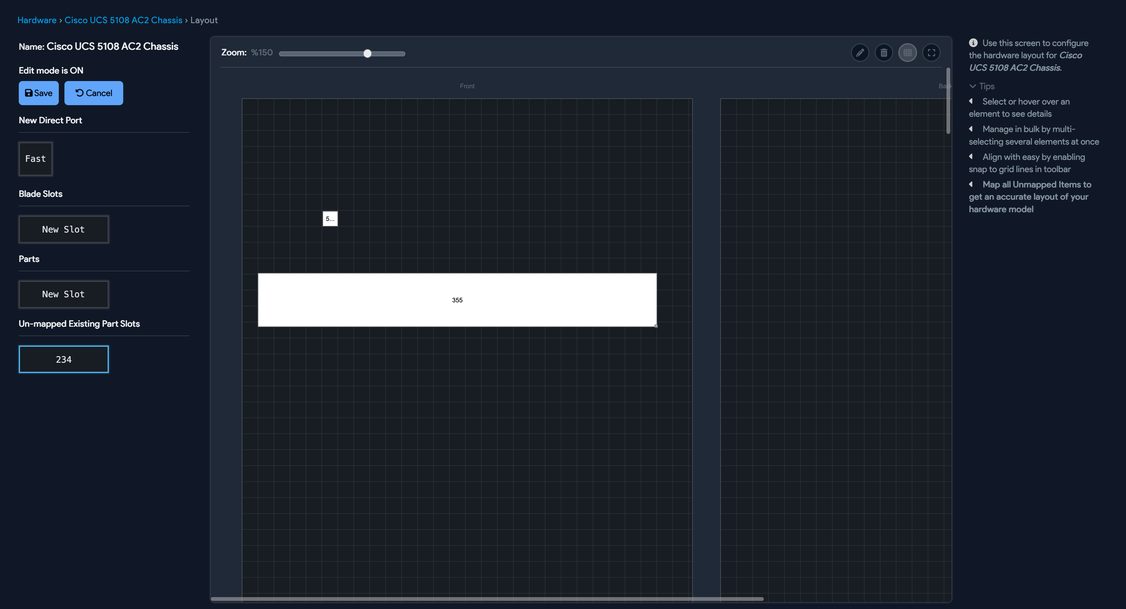 Add parts and ports to hardware model