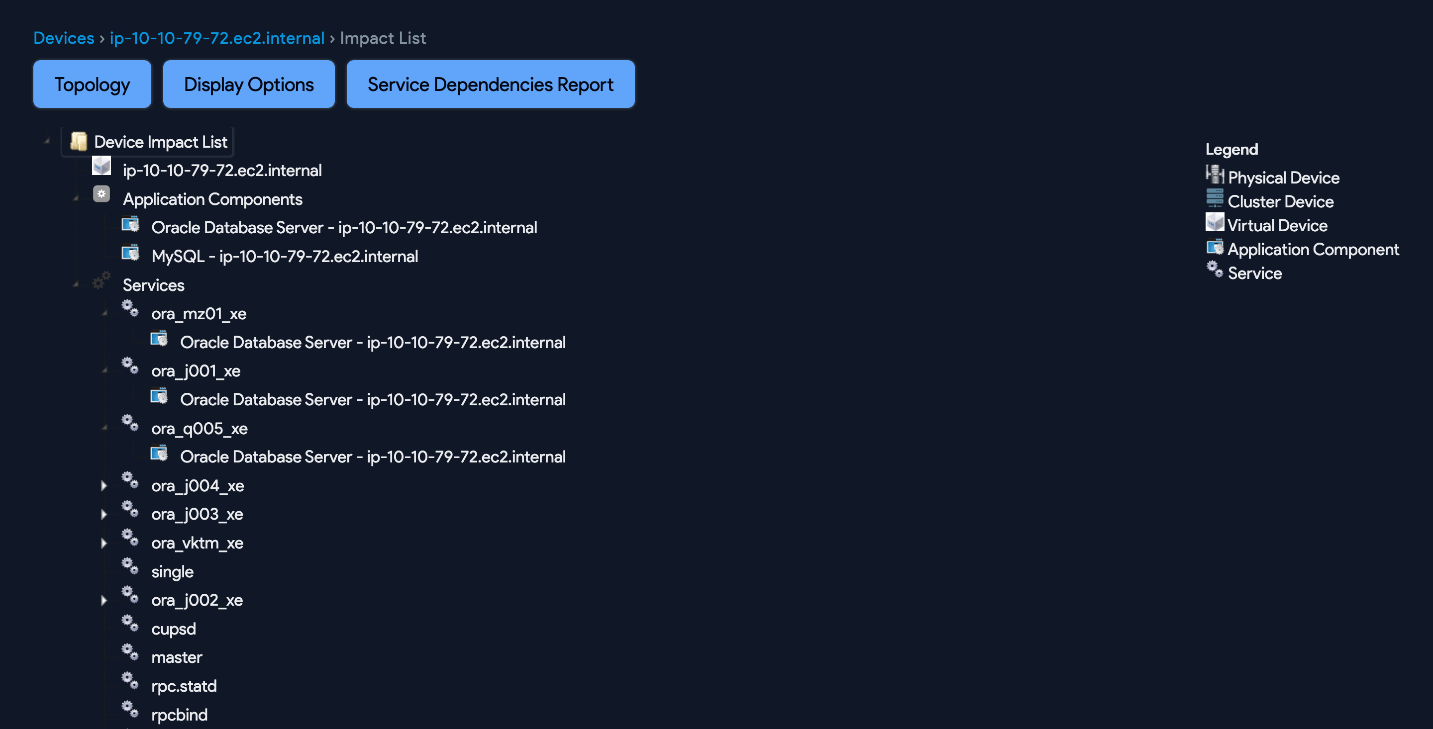 Device Impact List Full