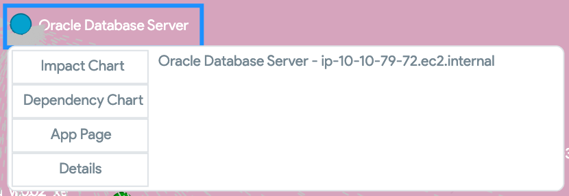 Application component context menu