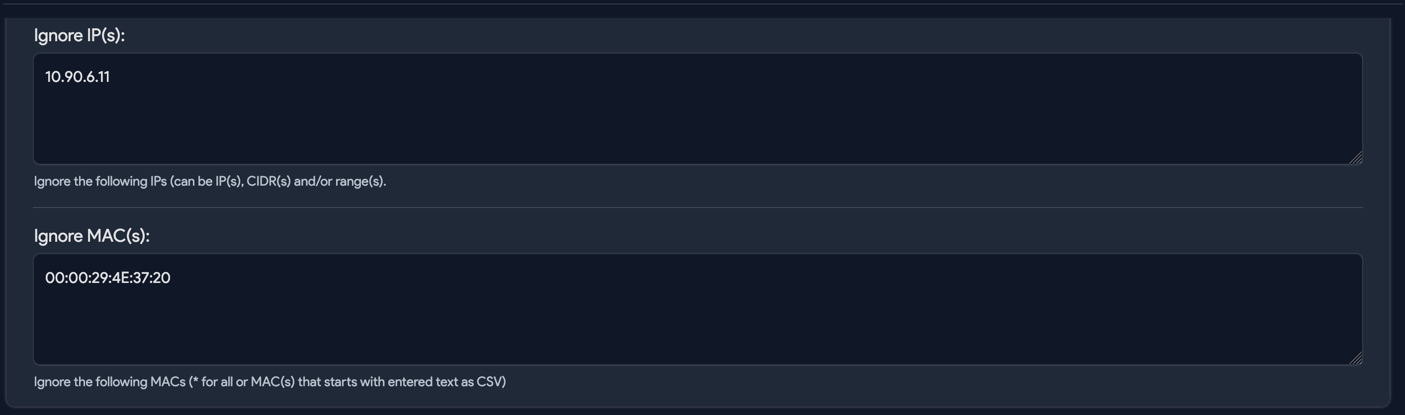 Linux Unix job exclusions