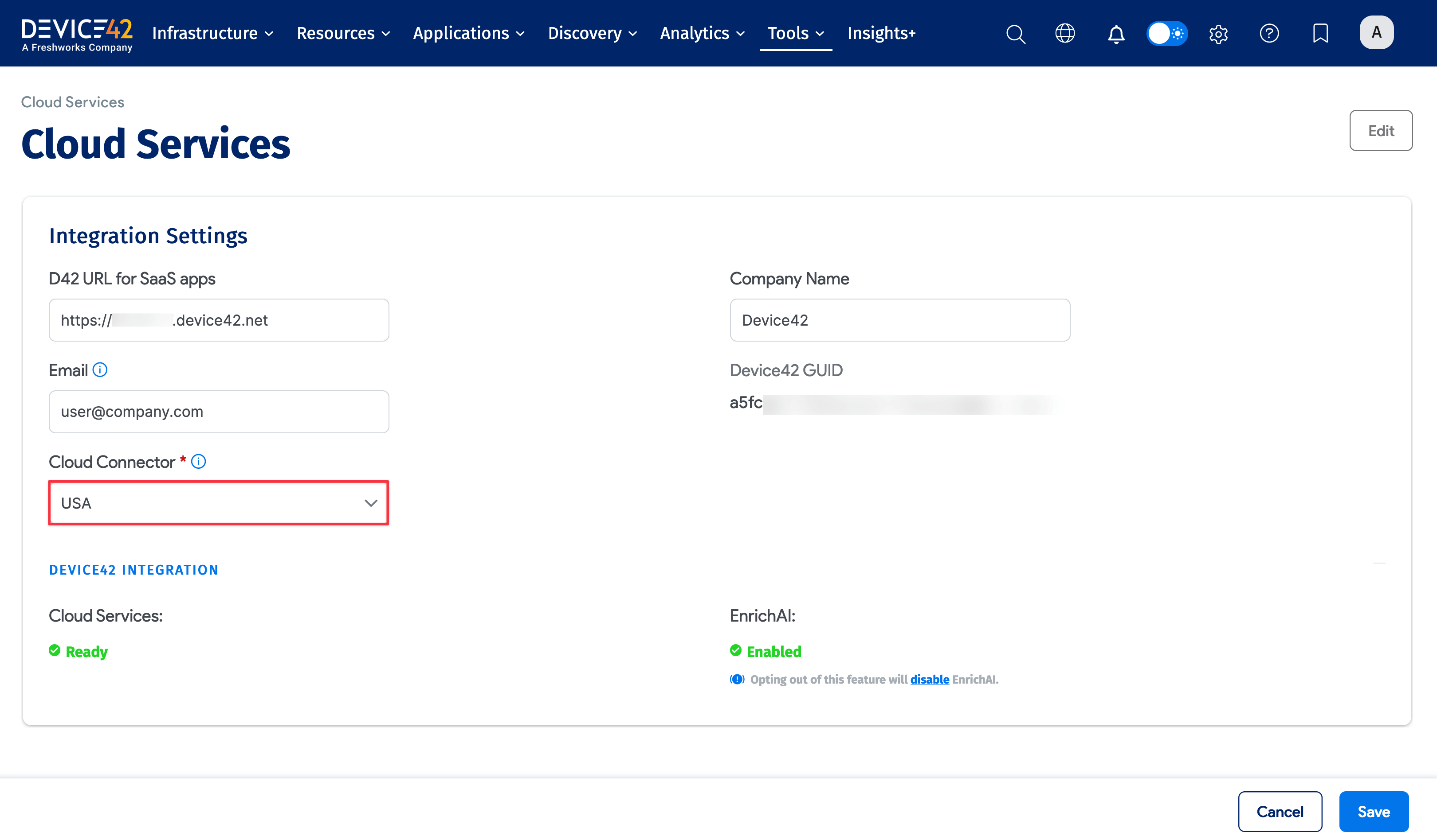 Device42 Cloud Services