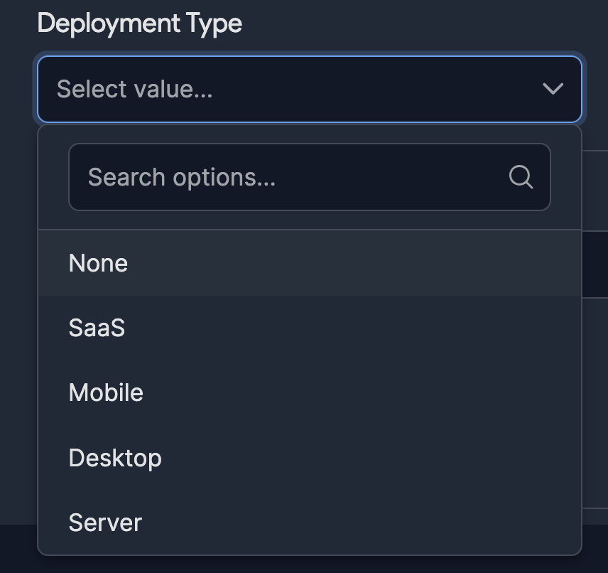 Choose Deployment Type