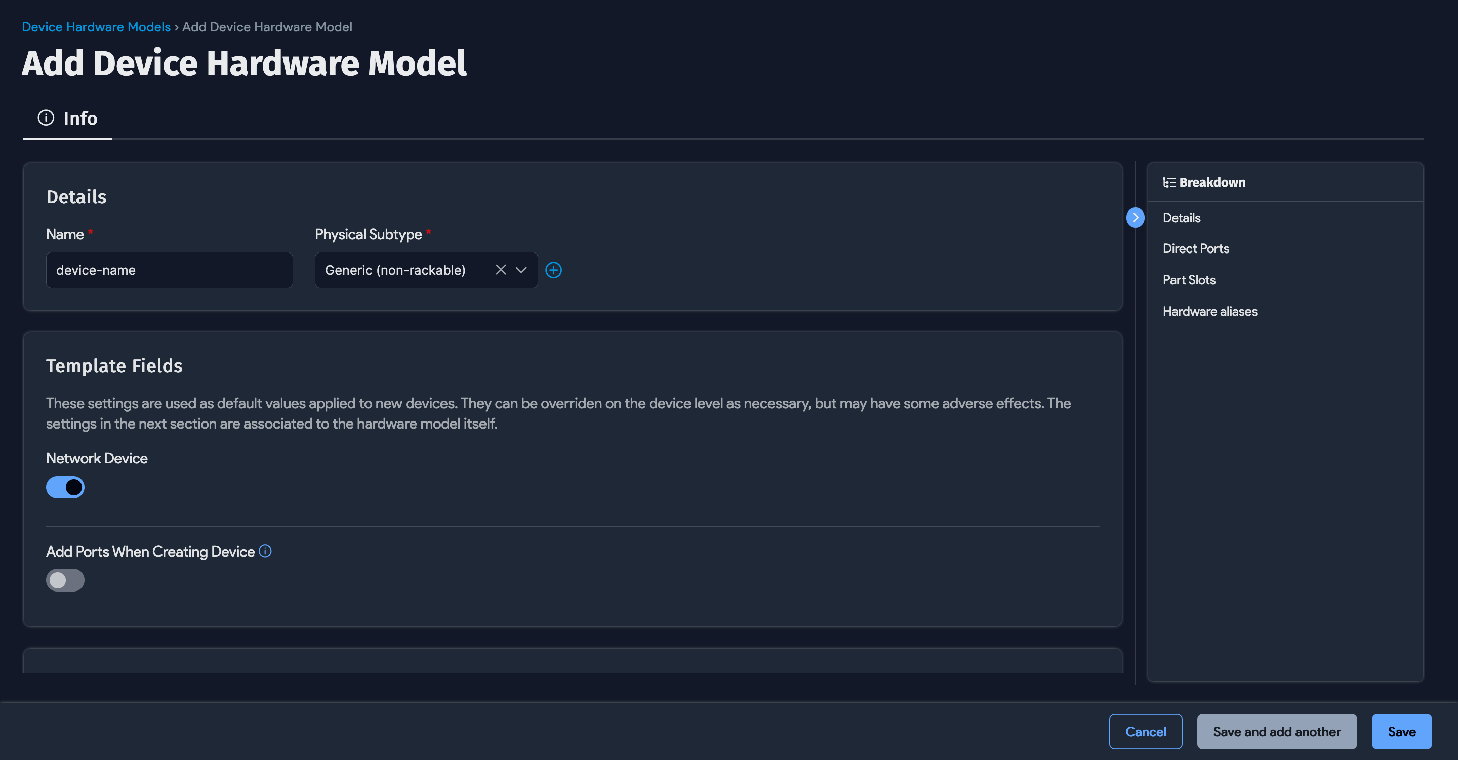 Add new hardware model
