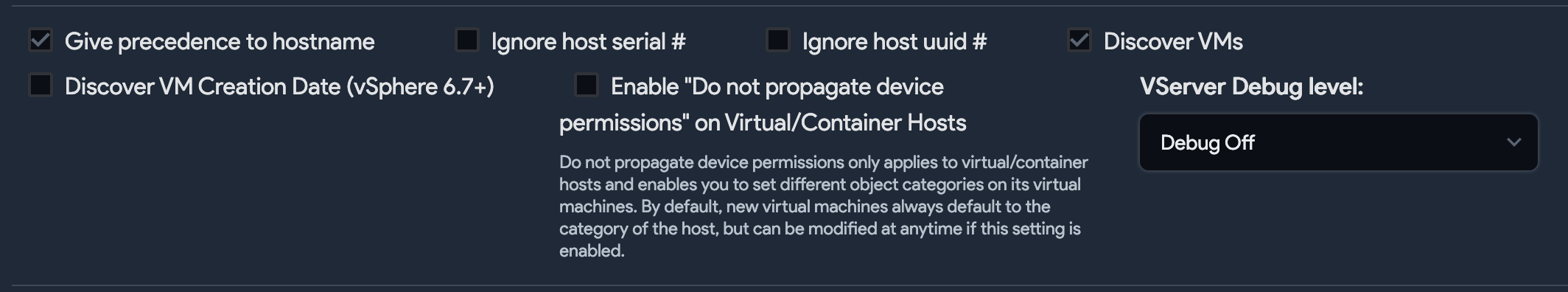 VM options