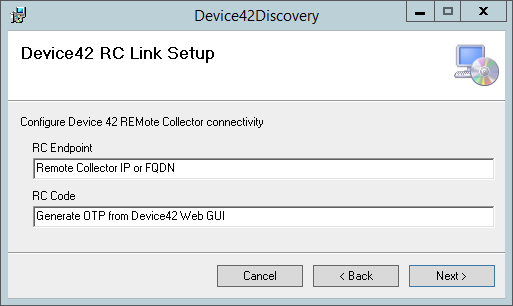 RC Link setup Device42