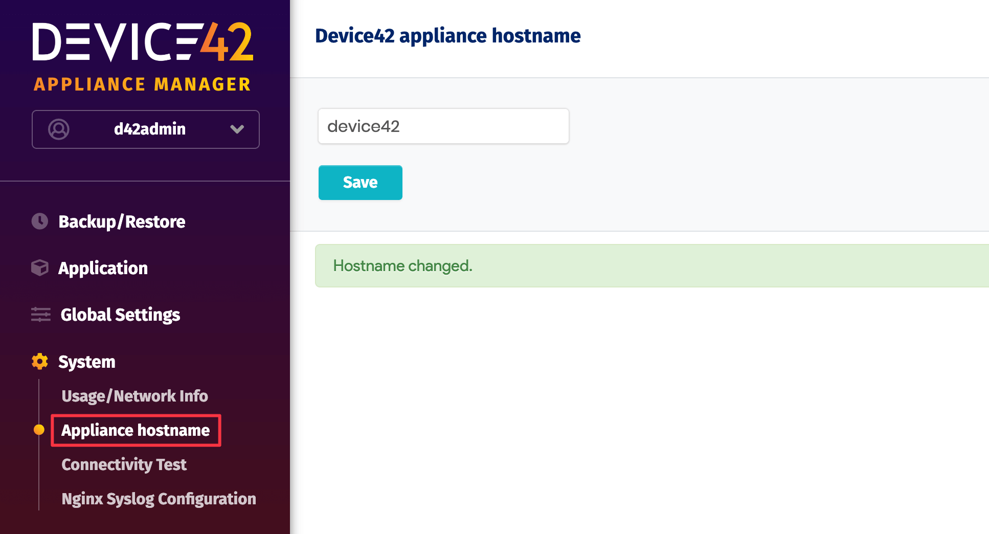 Change appliance name