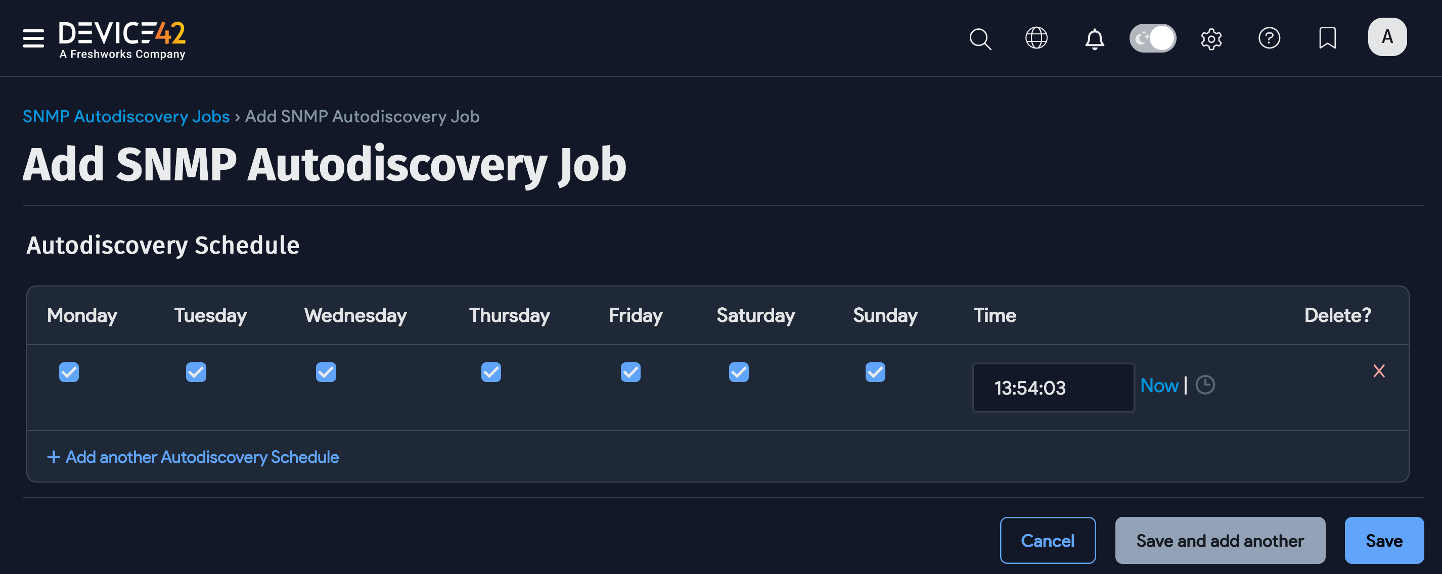Schedule the blade system job