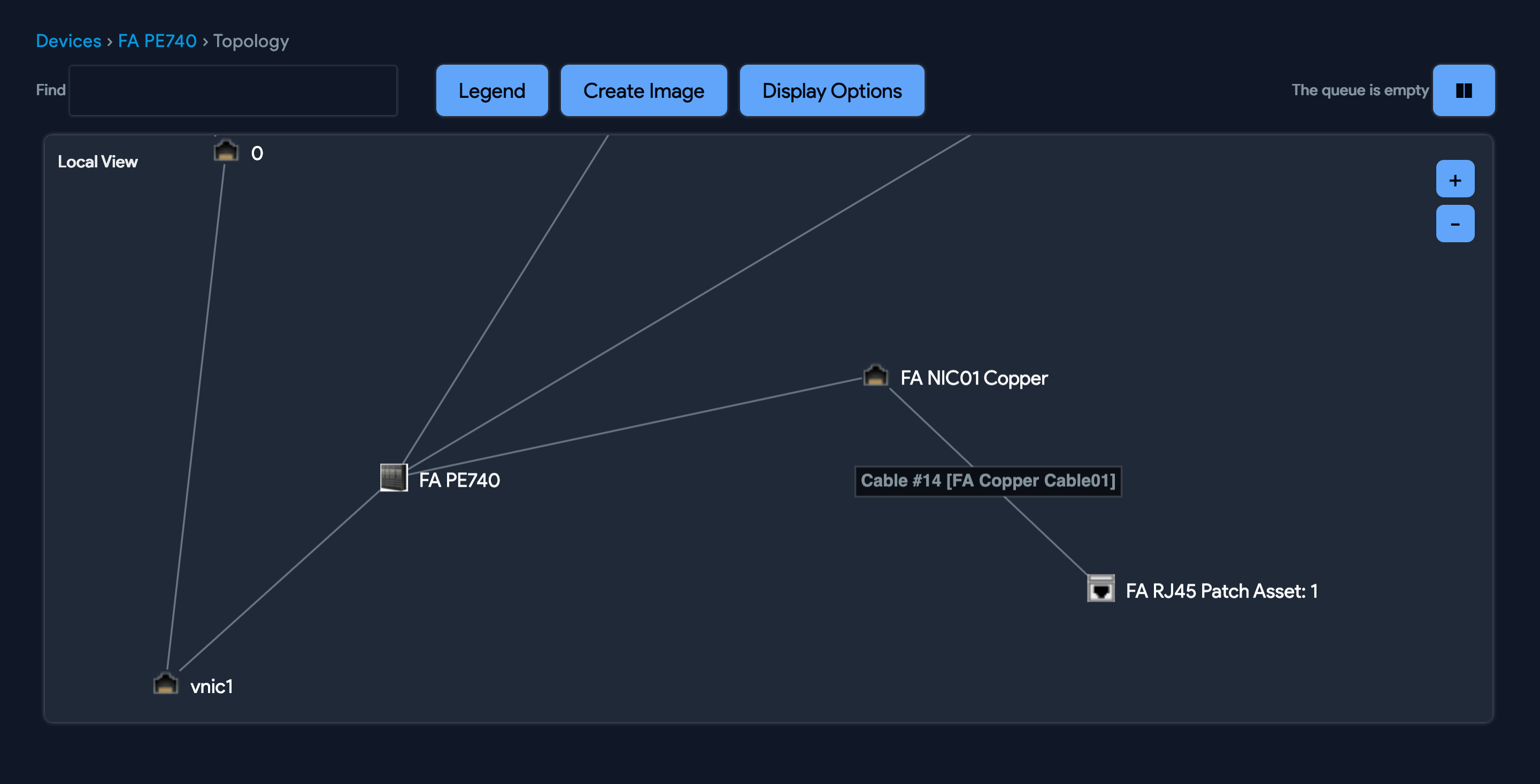 Trace Cables in impact view