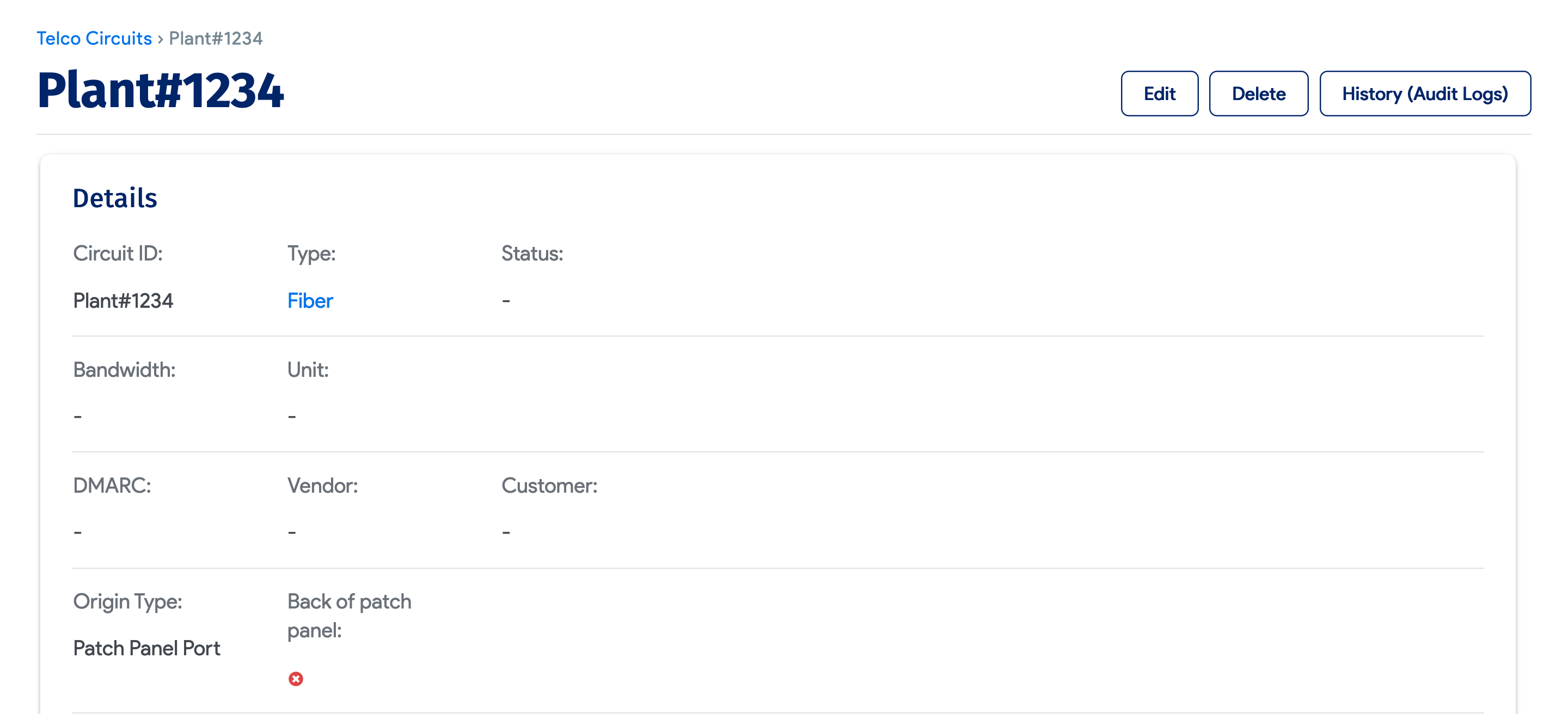 Telco circuits overview