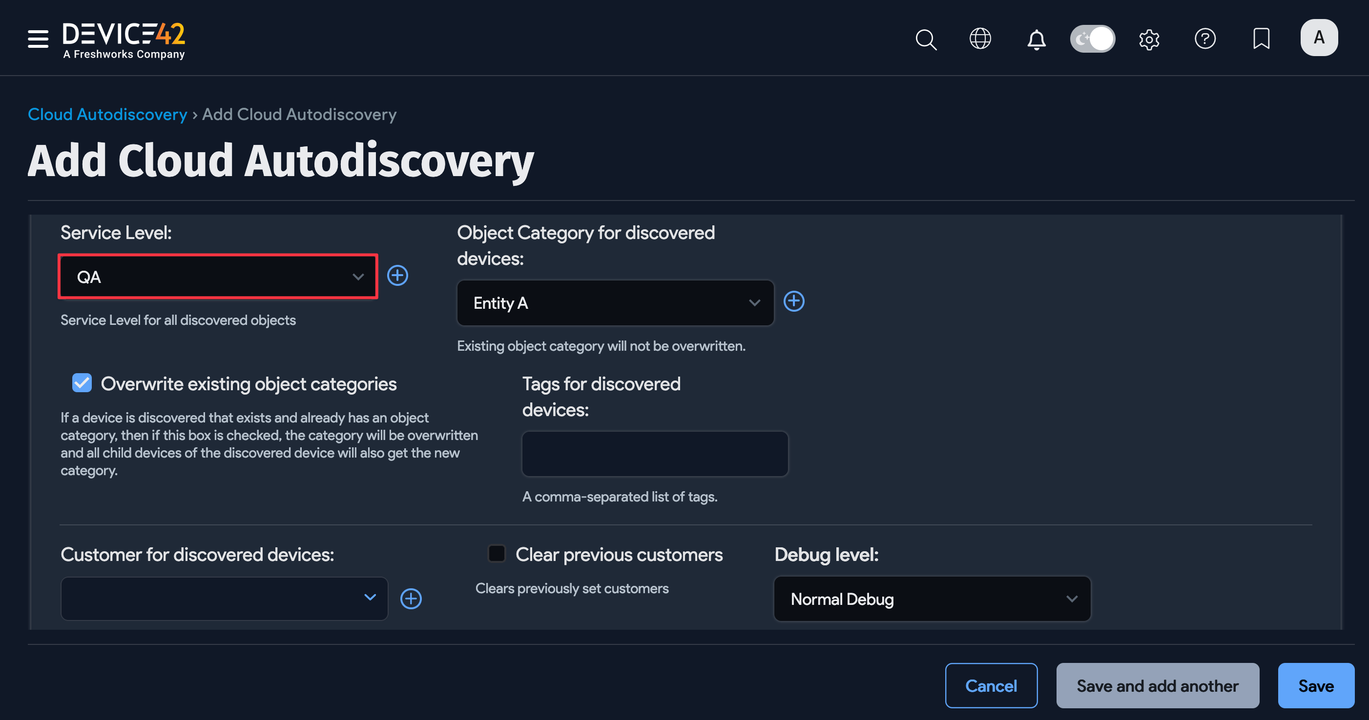 Additional cloud options