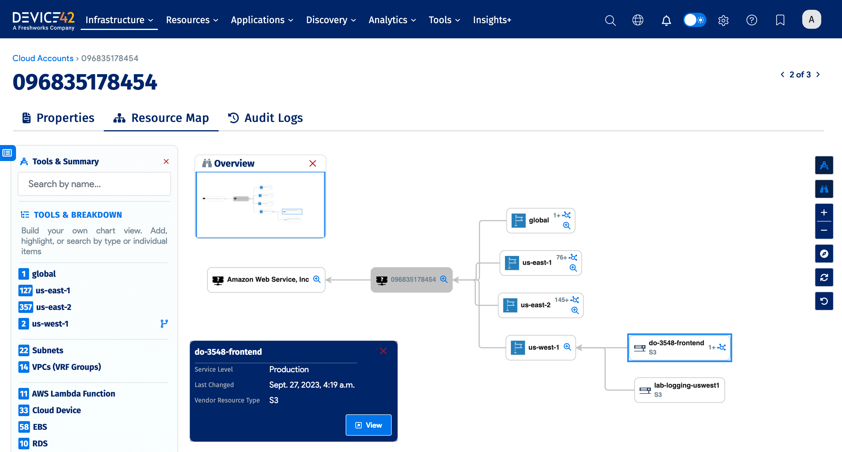 Select expanded item example