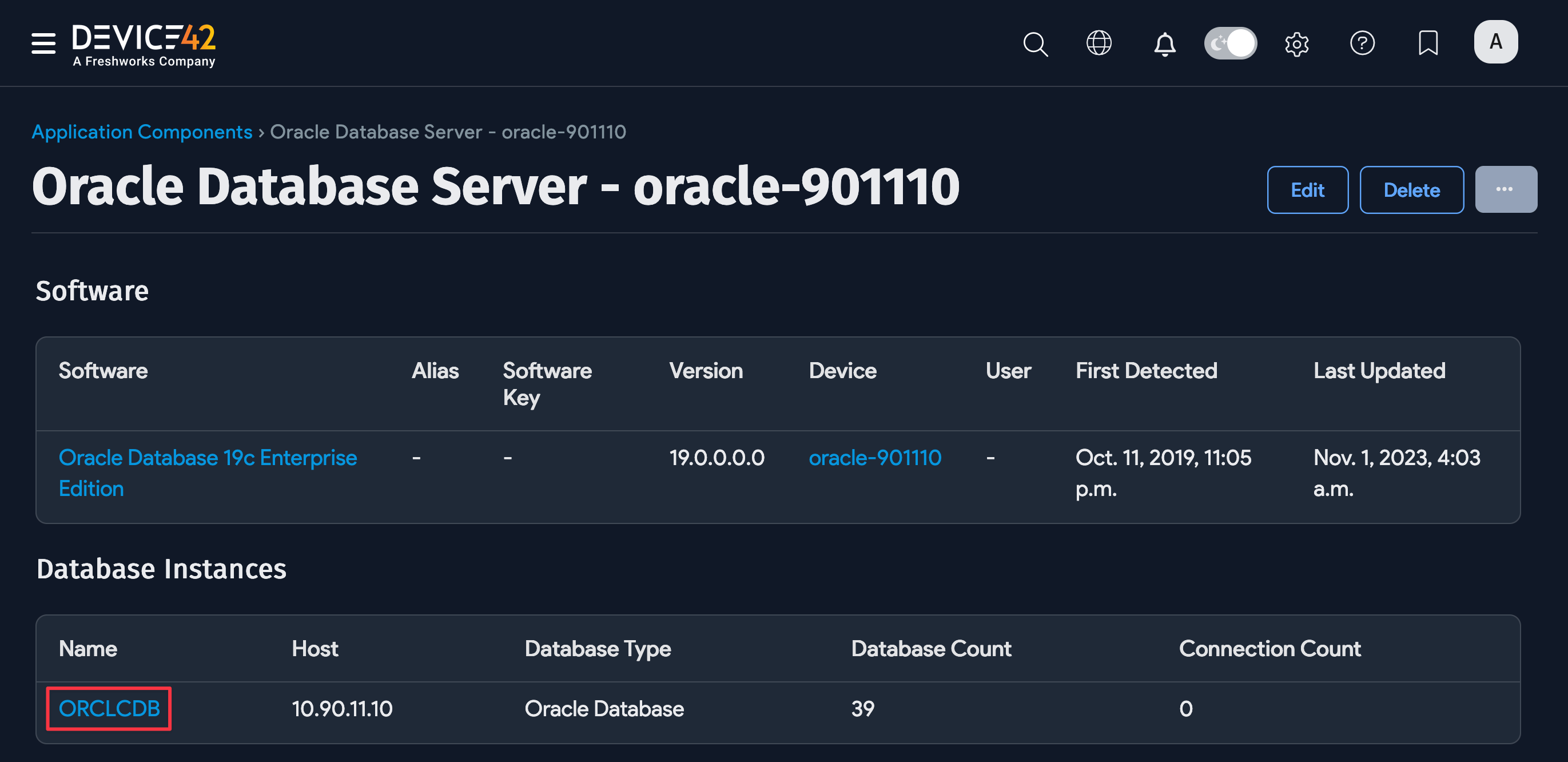 Oracle Software and DB Instances