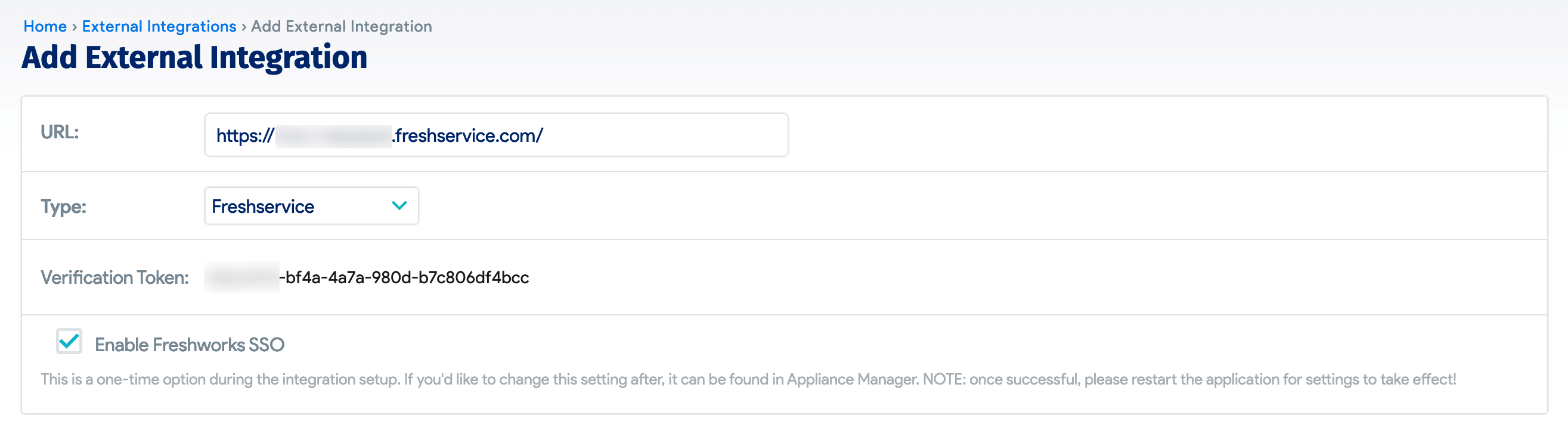 Add external integration