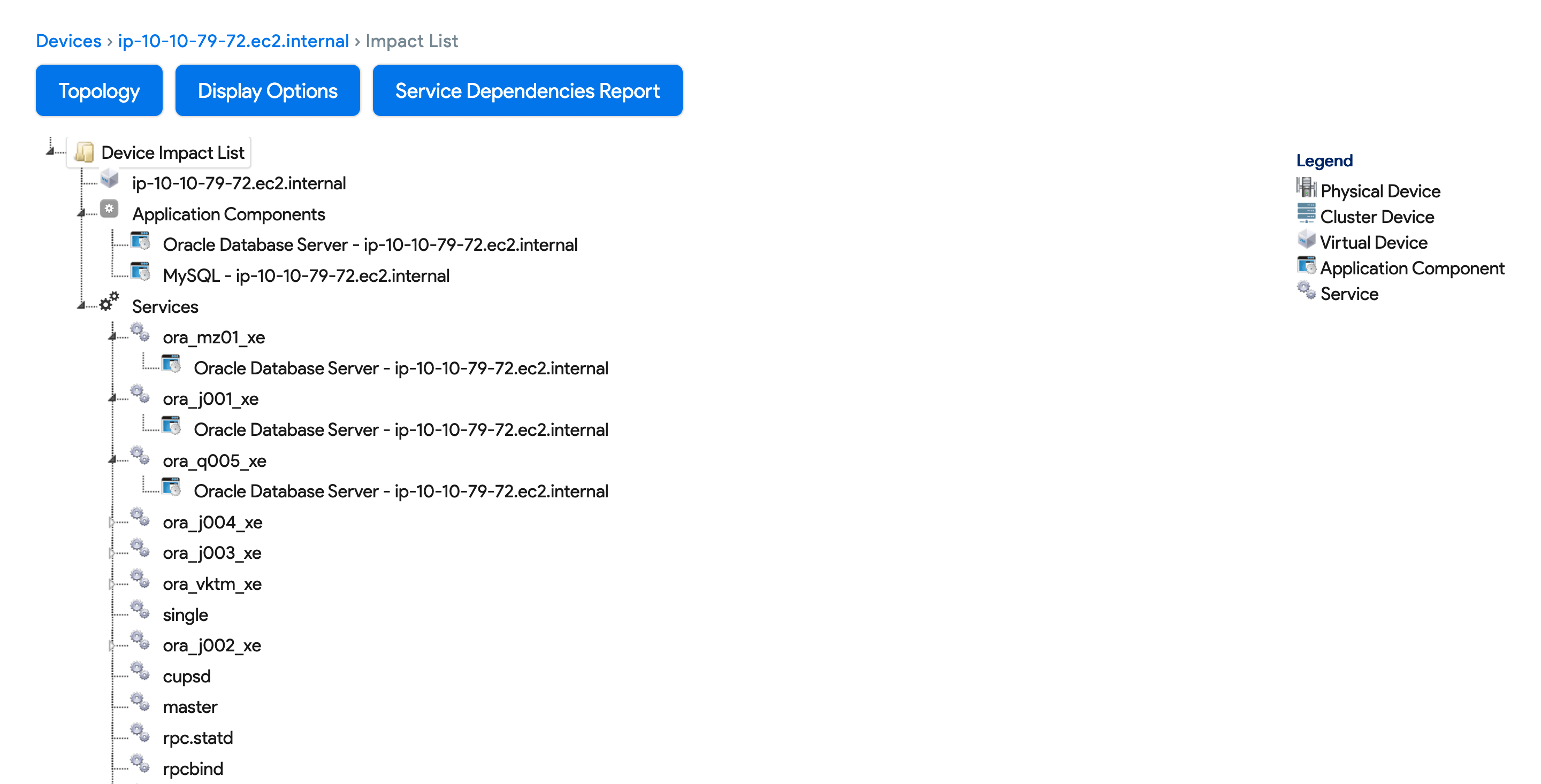 Device Impact List Full
