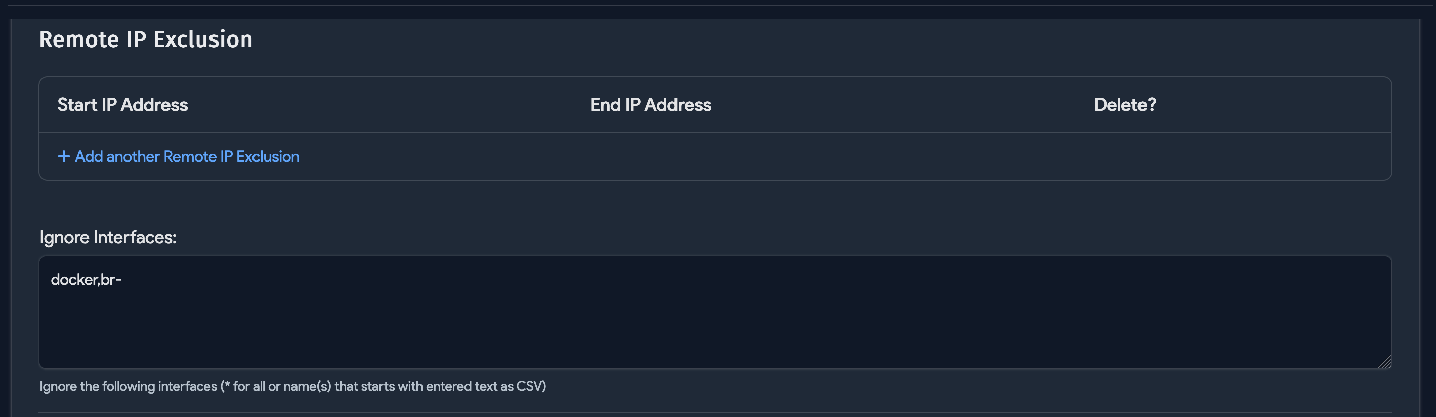 Linux Unix job exclusions