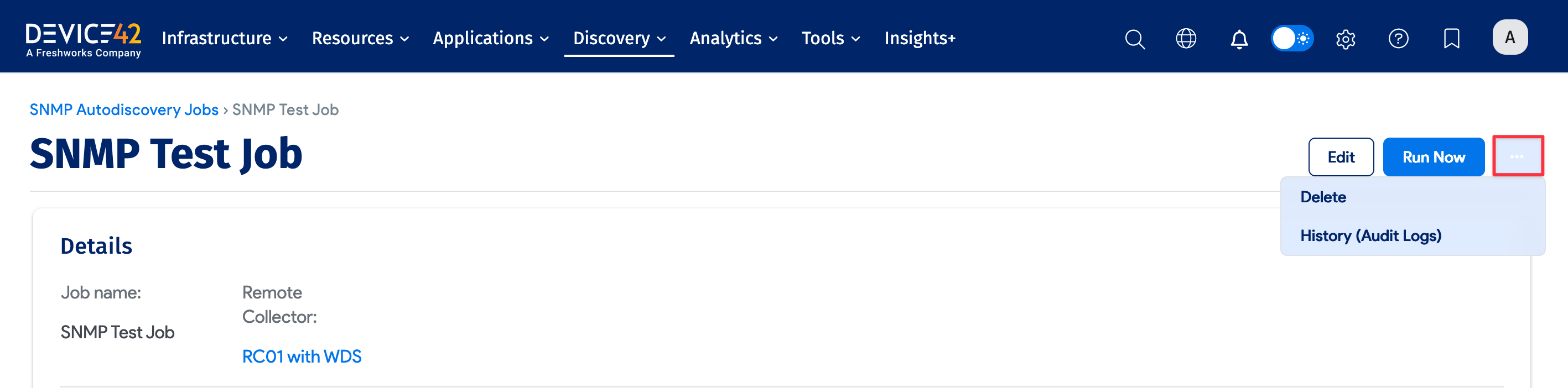 Object history button