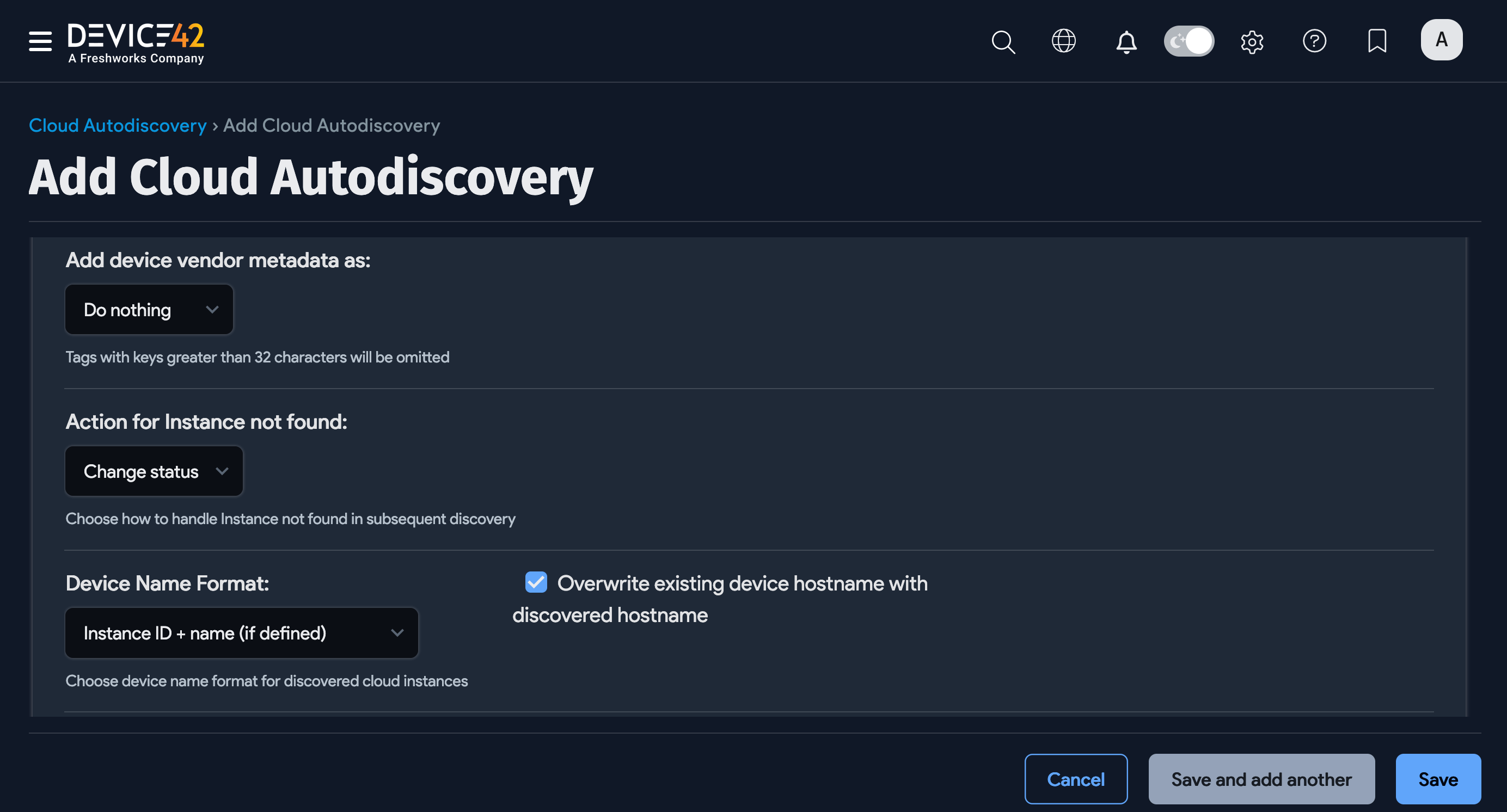 Oracle additional options
