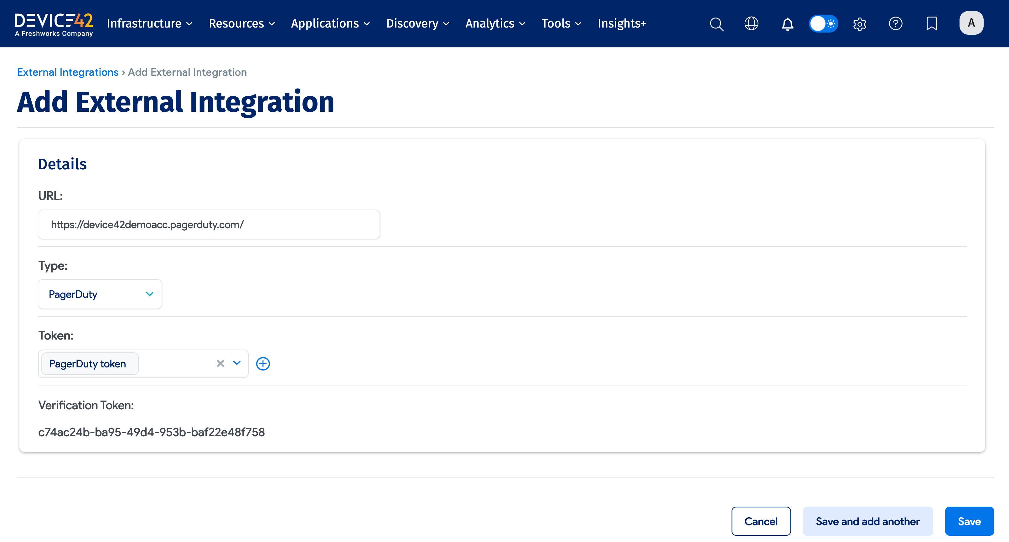 Add external integration