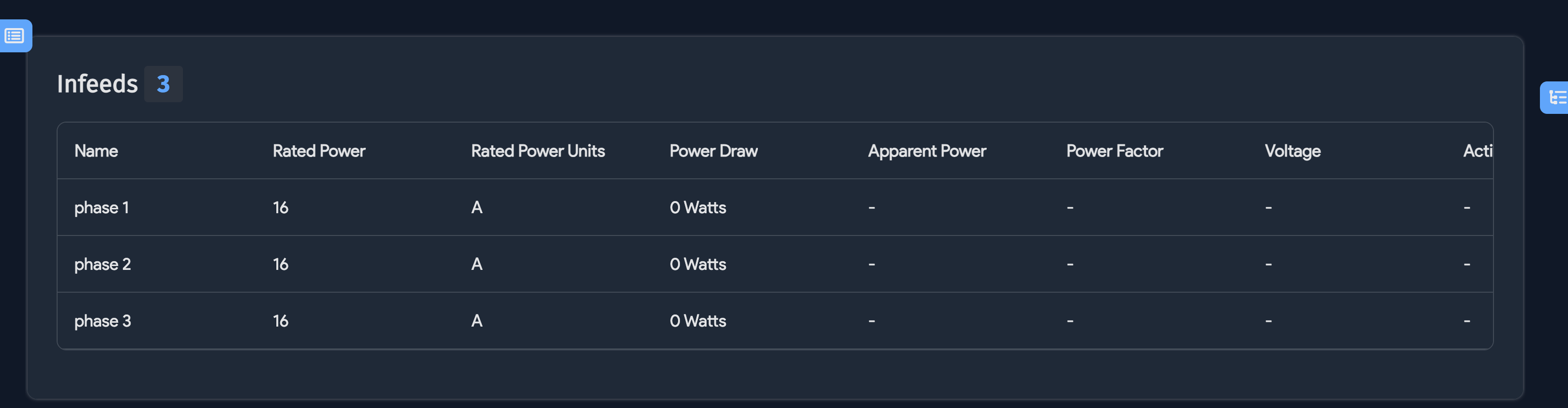 Connectivity tab example