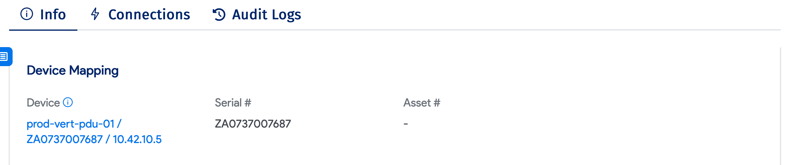 PDU mapped to Device