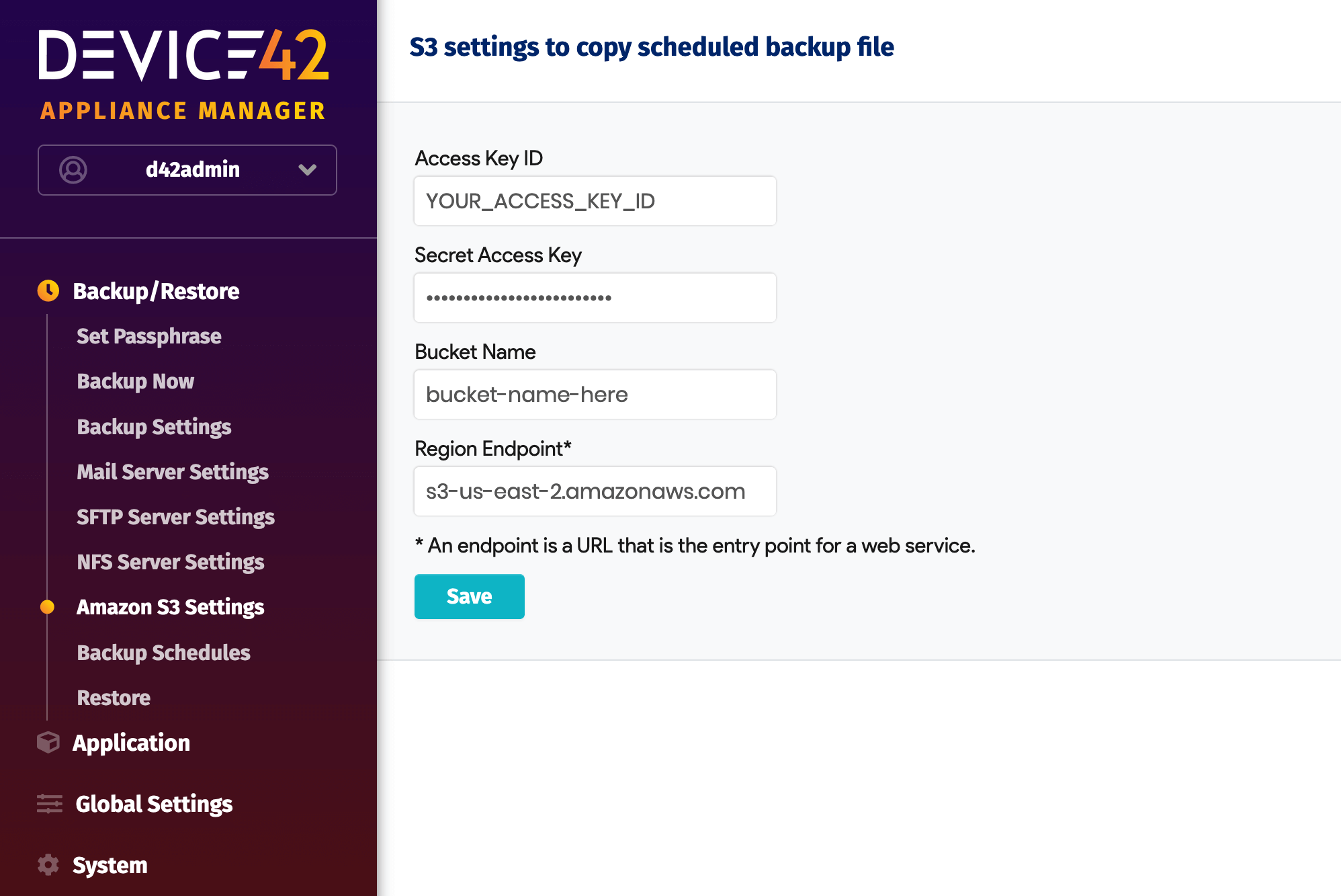 Backup using Amazon S3