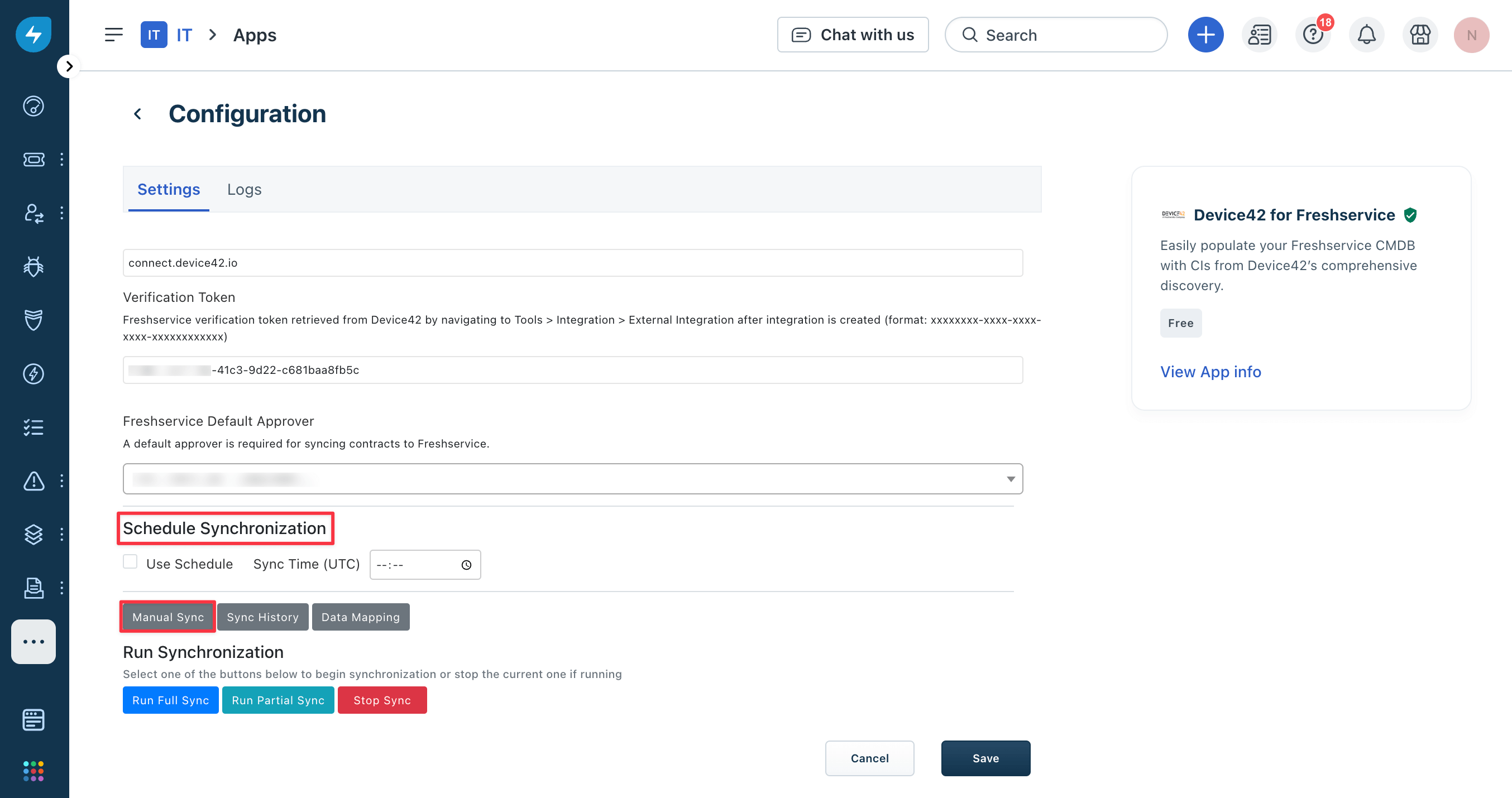 Schedule synchronization