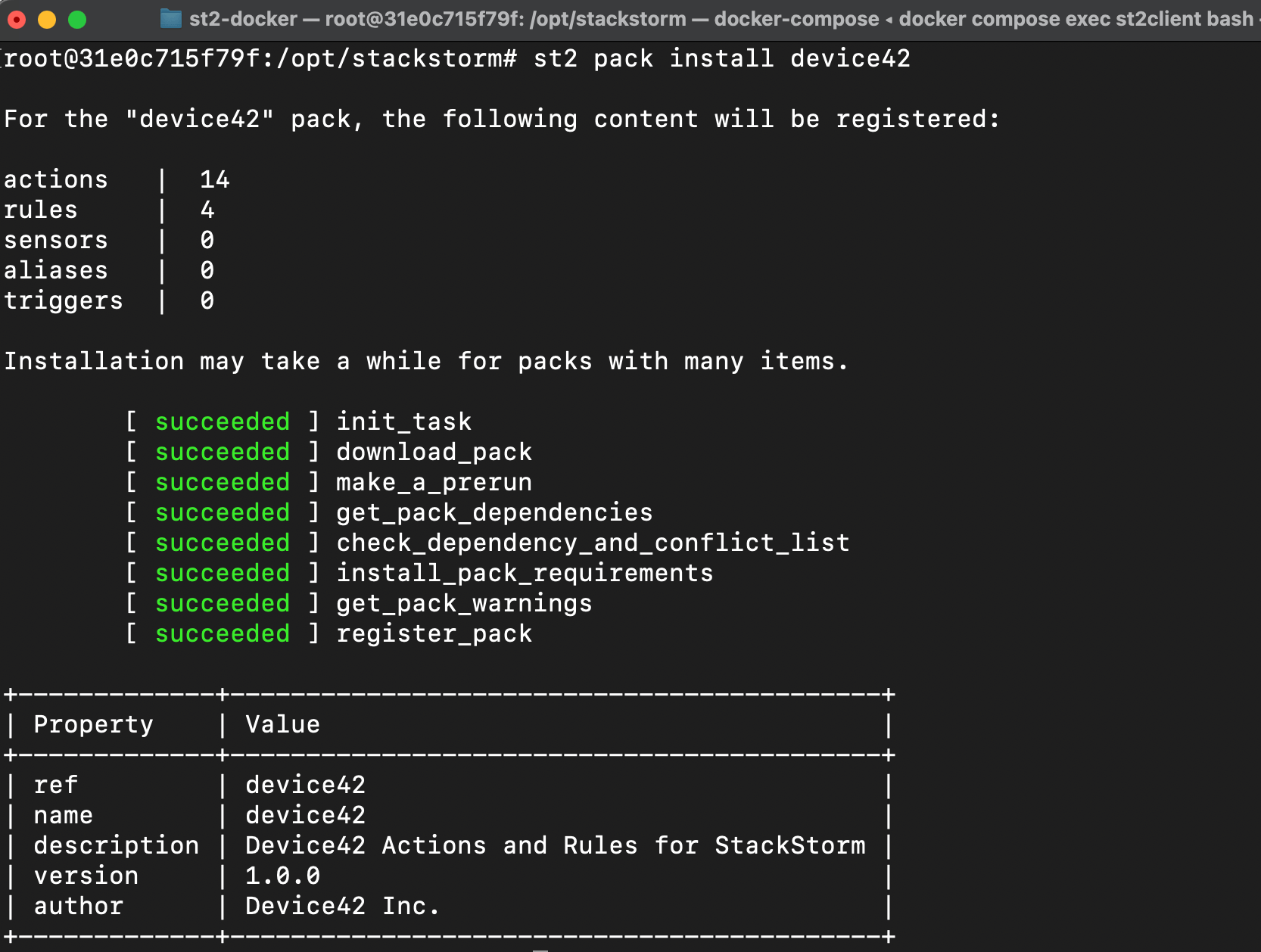 Install SS-D42 package via CLI