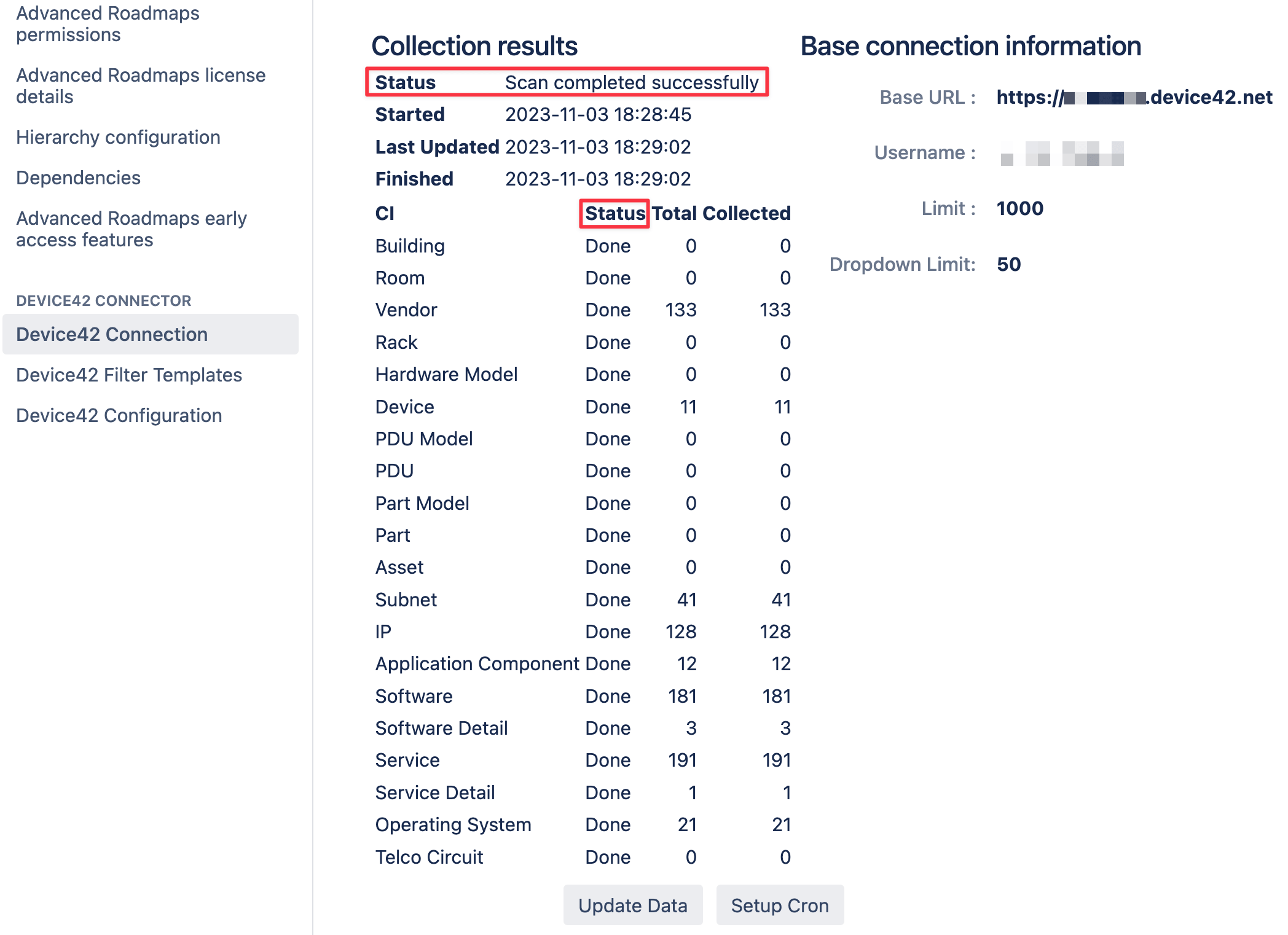 Abort scan confirmation