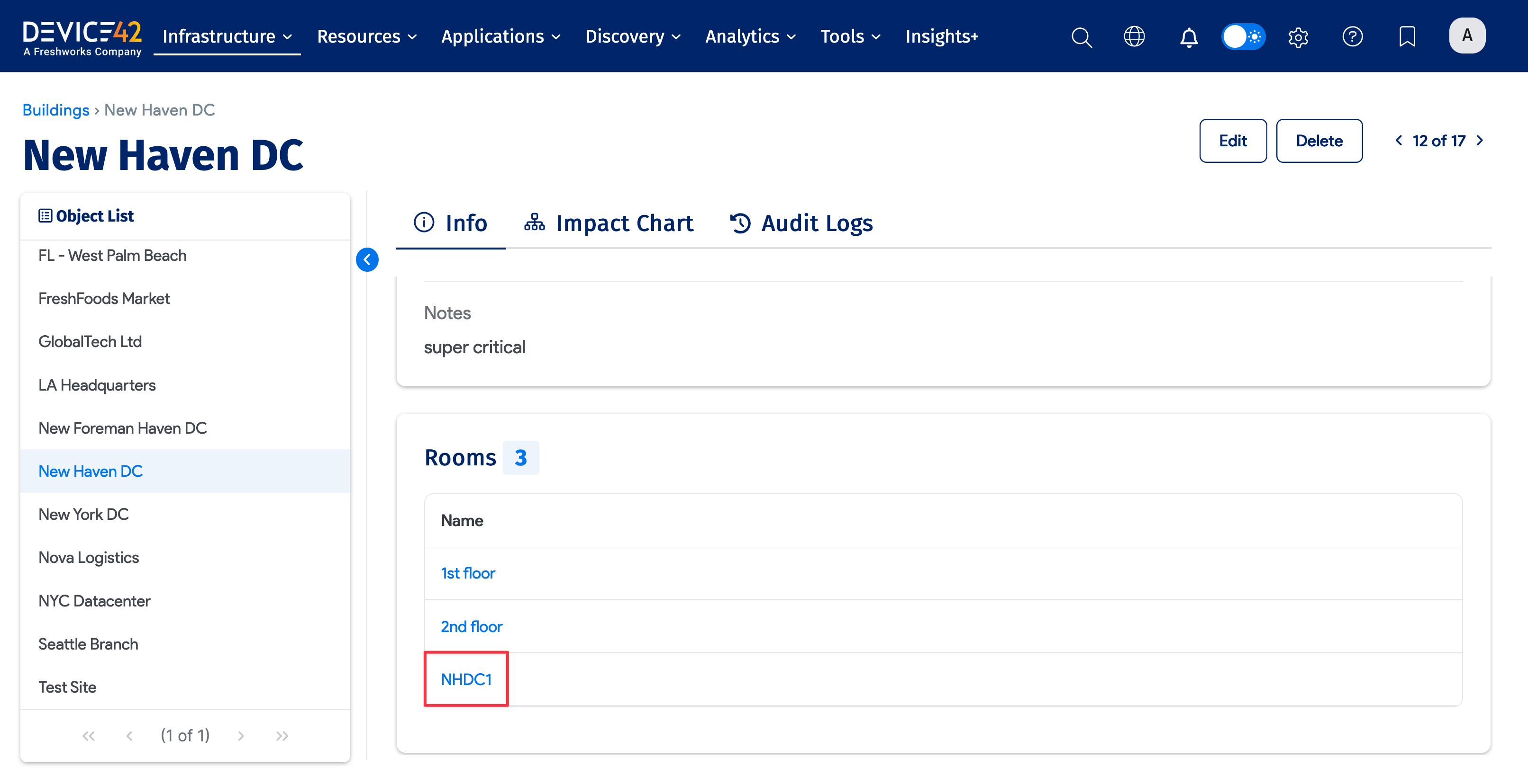 New Haven DC example