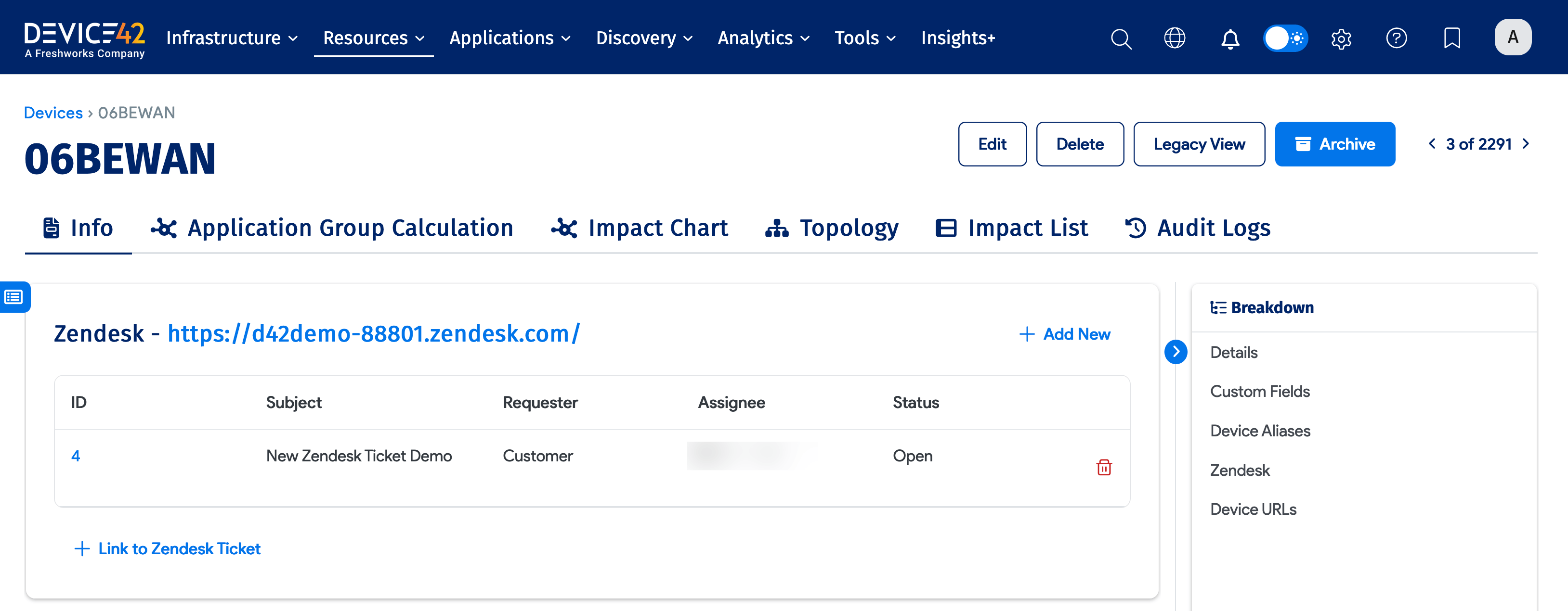 Ticket attached confirmation