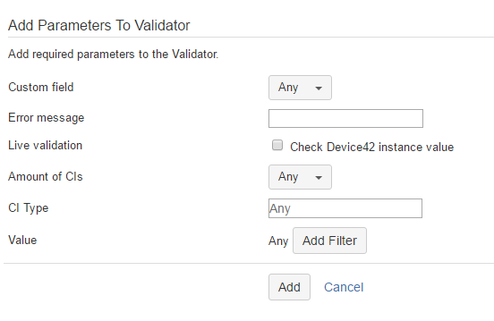 Validator Configuration