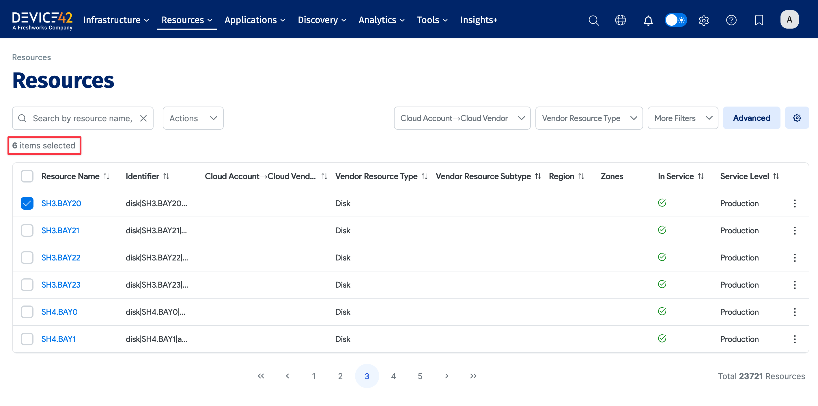 Select from multiple pages