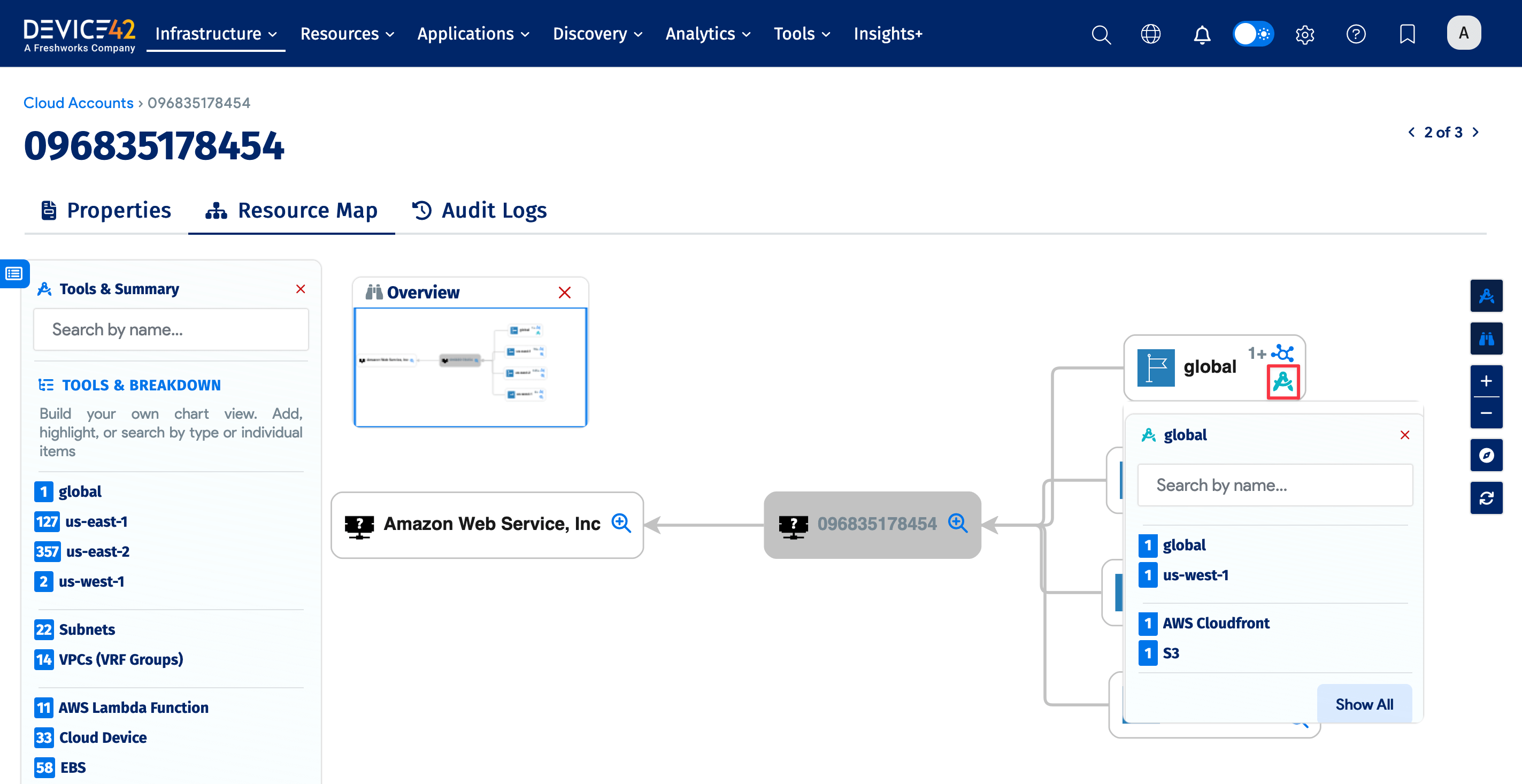 Select expanded item example