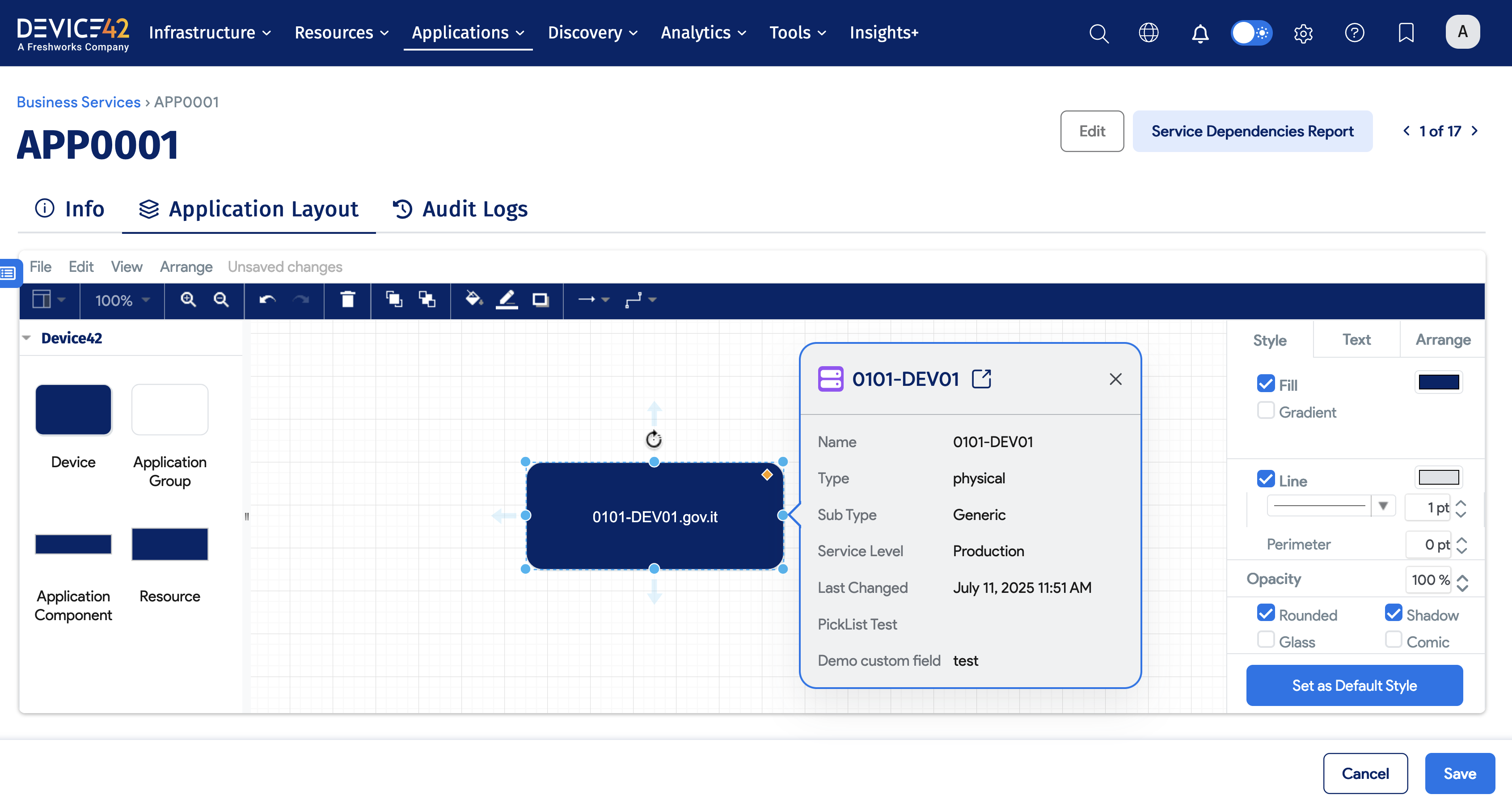 Business Service with device