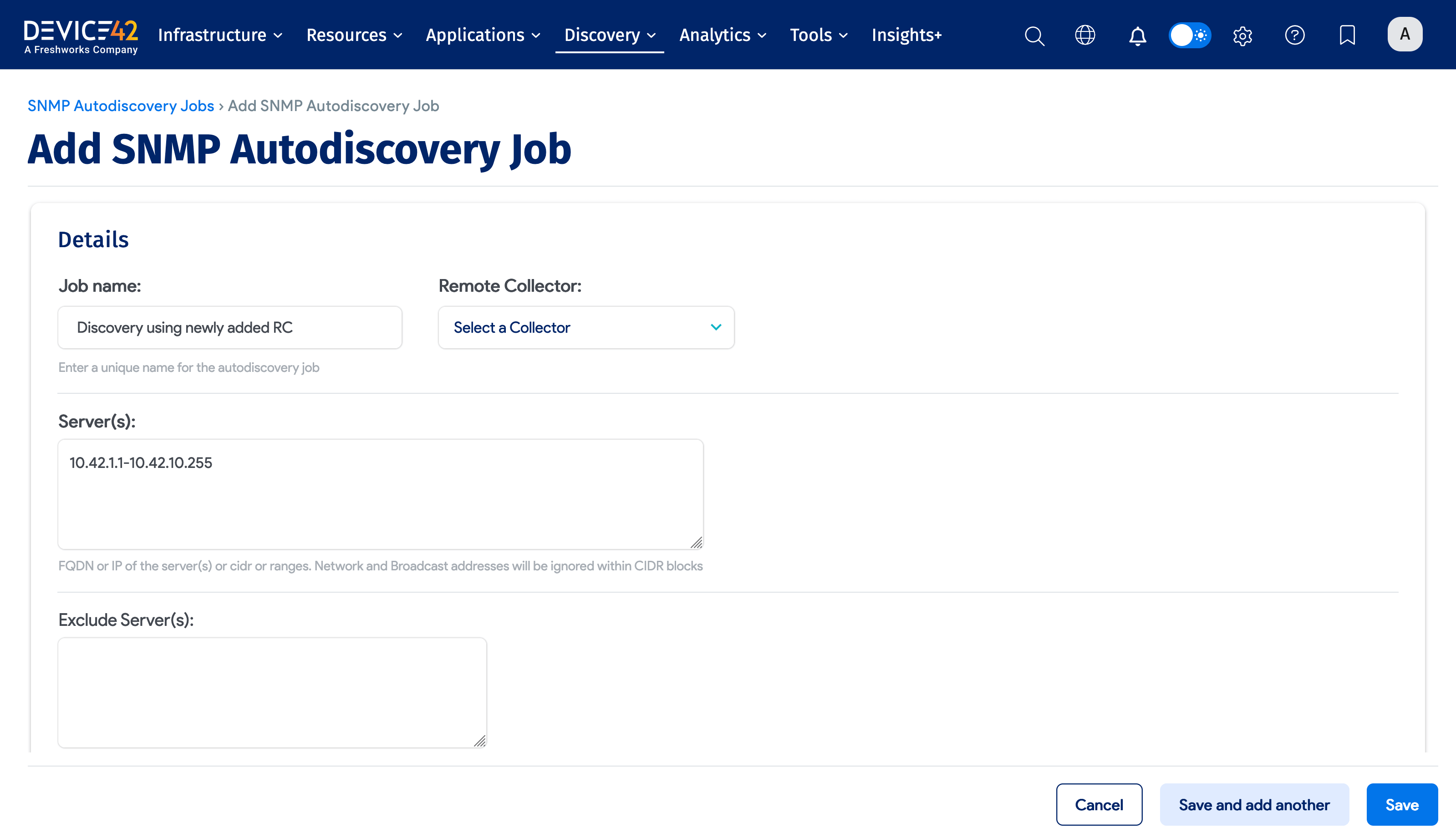 Add SNMP discovery