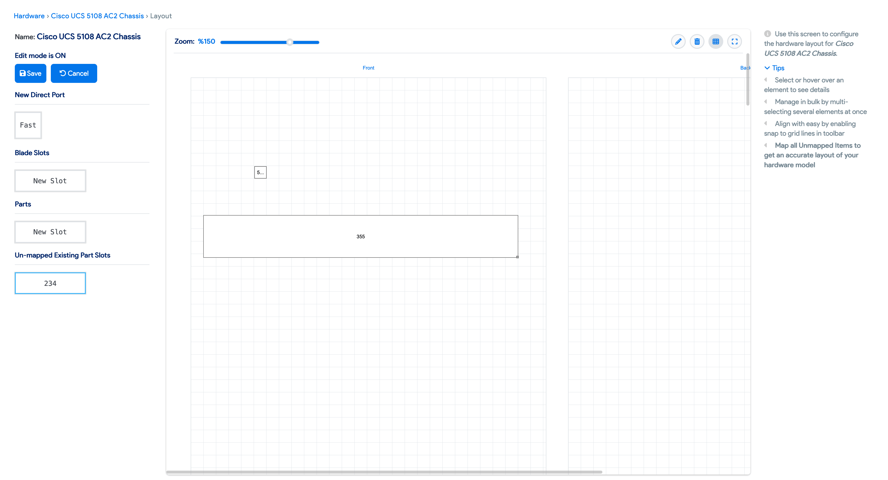 Add parts and ports to hardware model